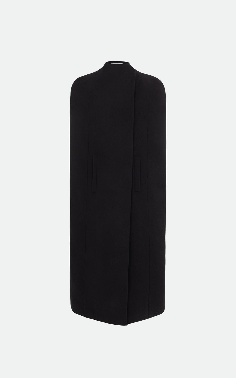 SOLANA Wool Cape Coat - Black | COOSH
