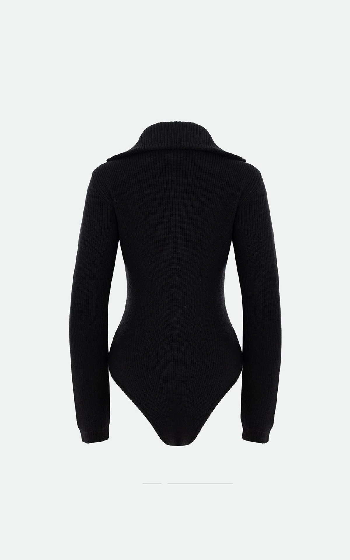 ALEXIA Knitted Zip Bodysuit