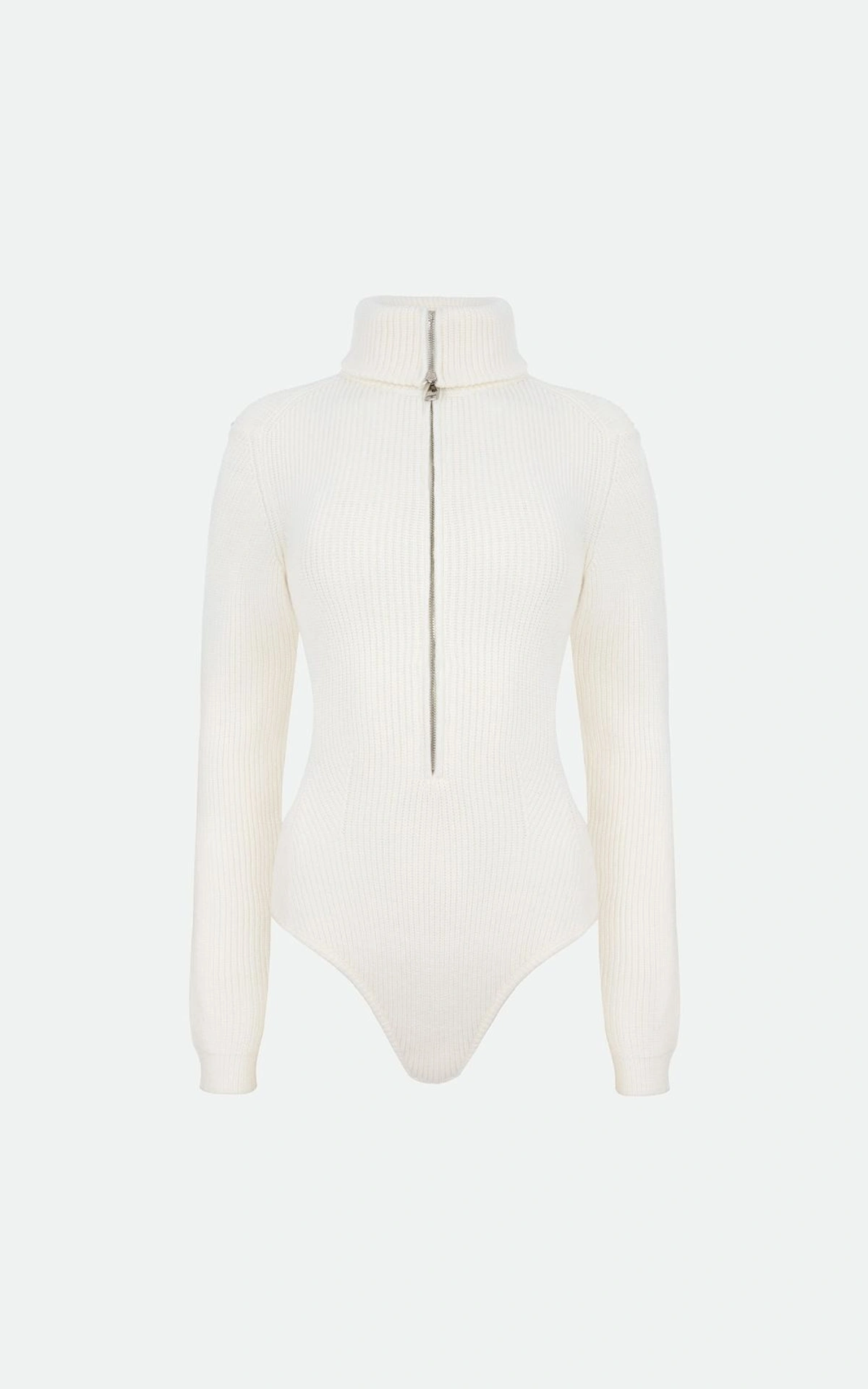 ALEXIA Knitted Zip Bodysuit