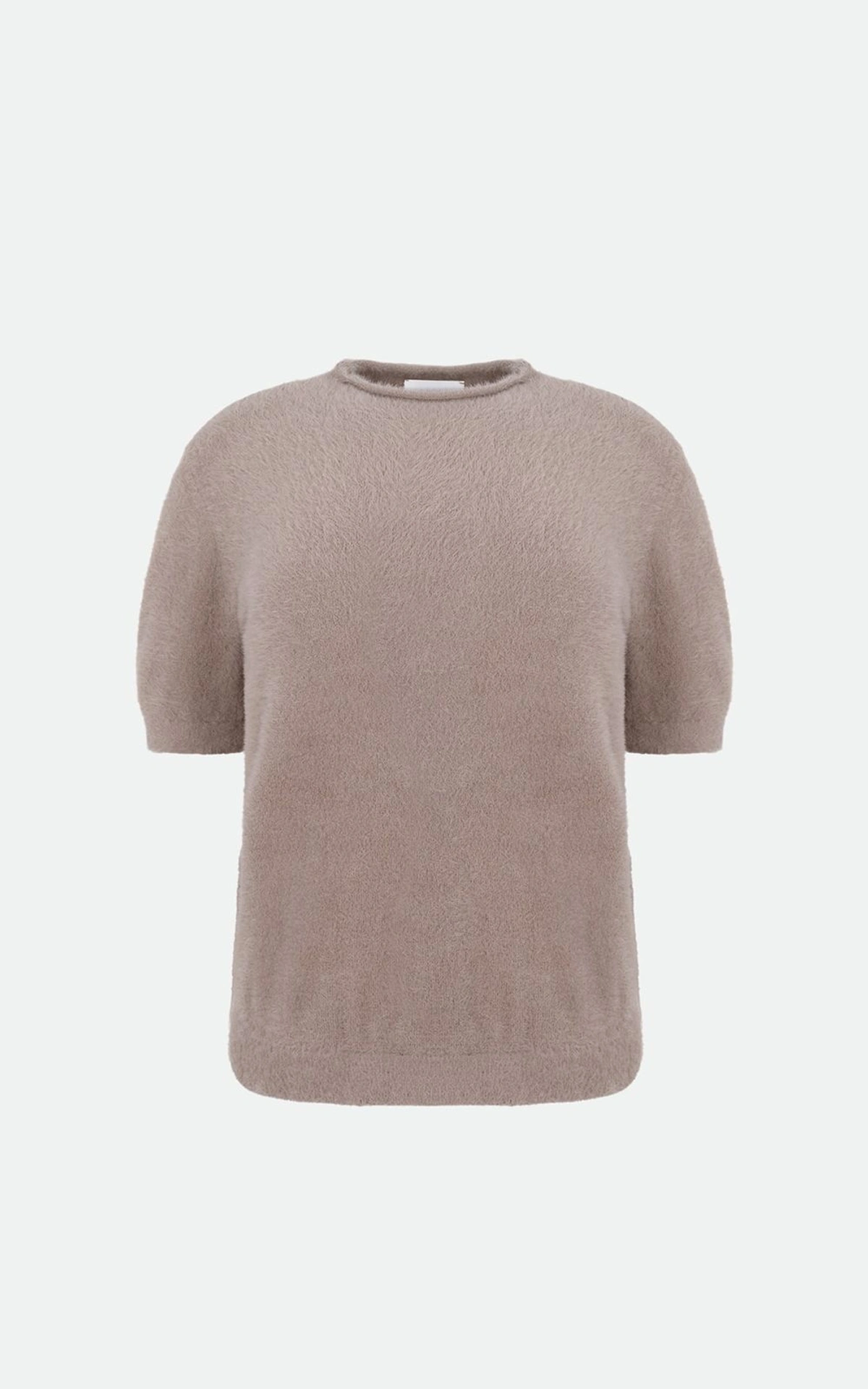 Textured Knit Short Sleeve Top