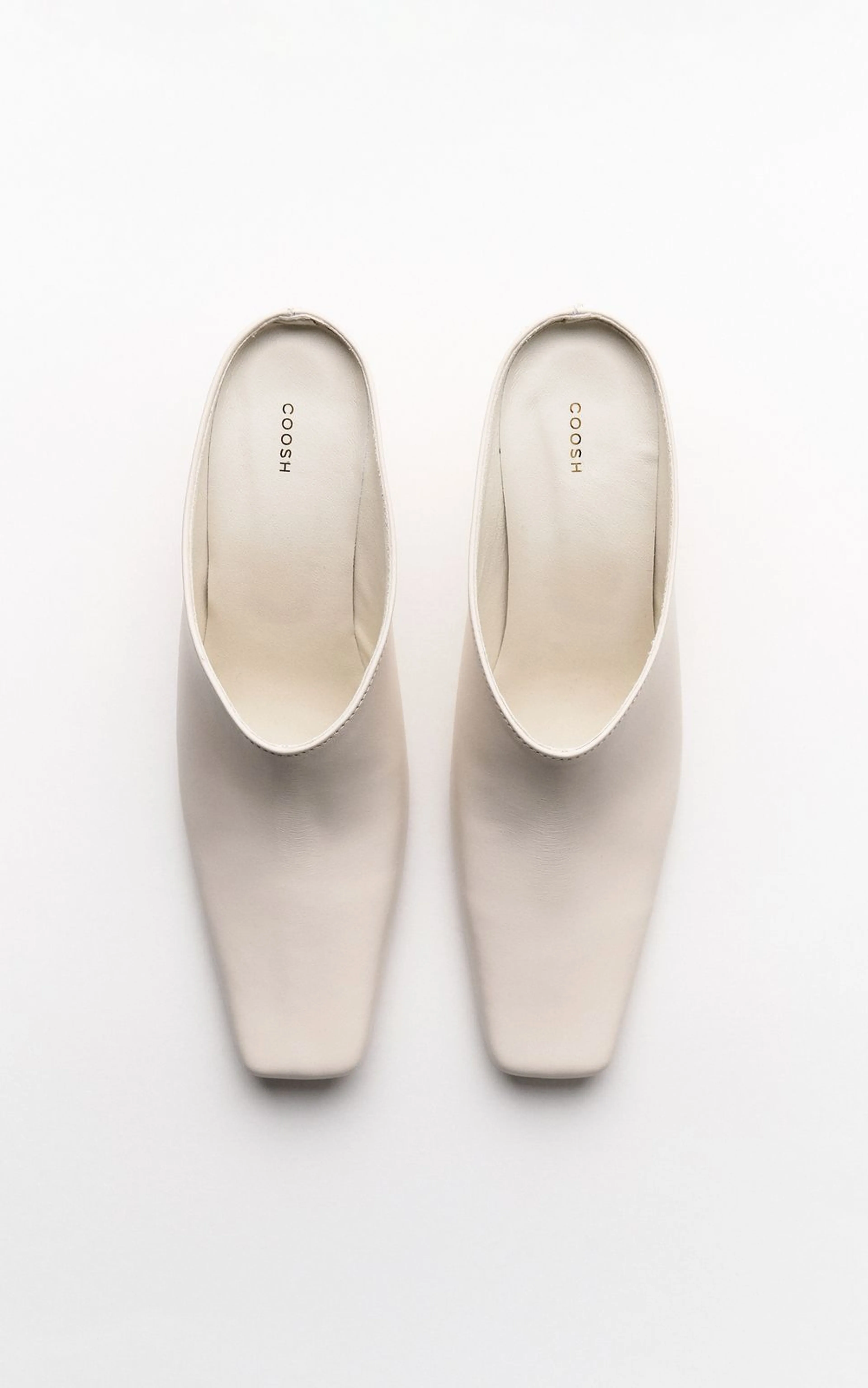 Leather Mules MARE with Square Toe