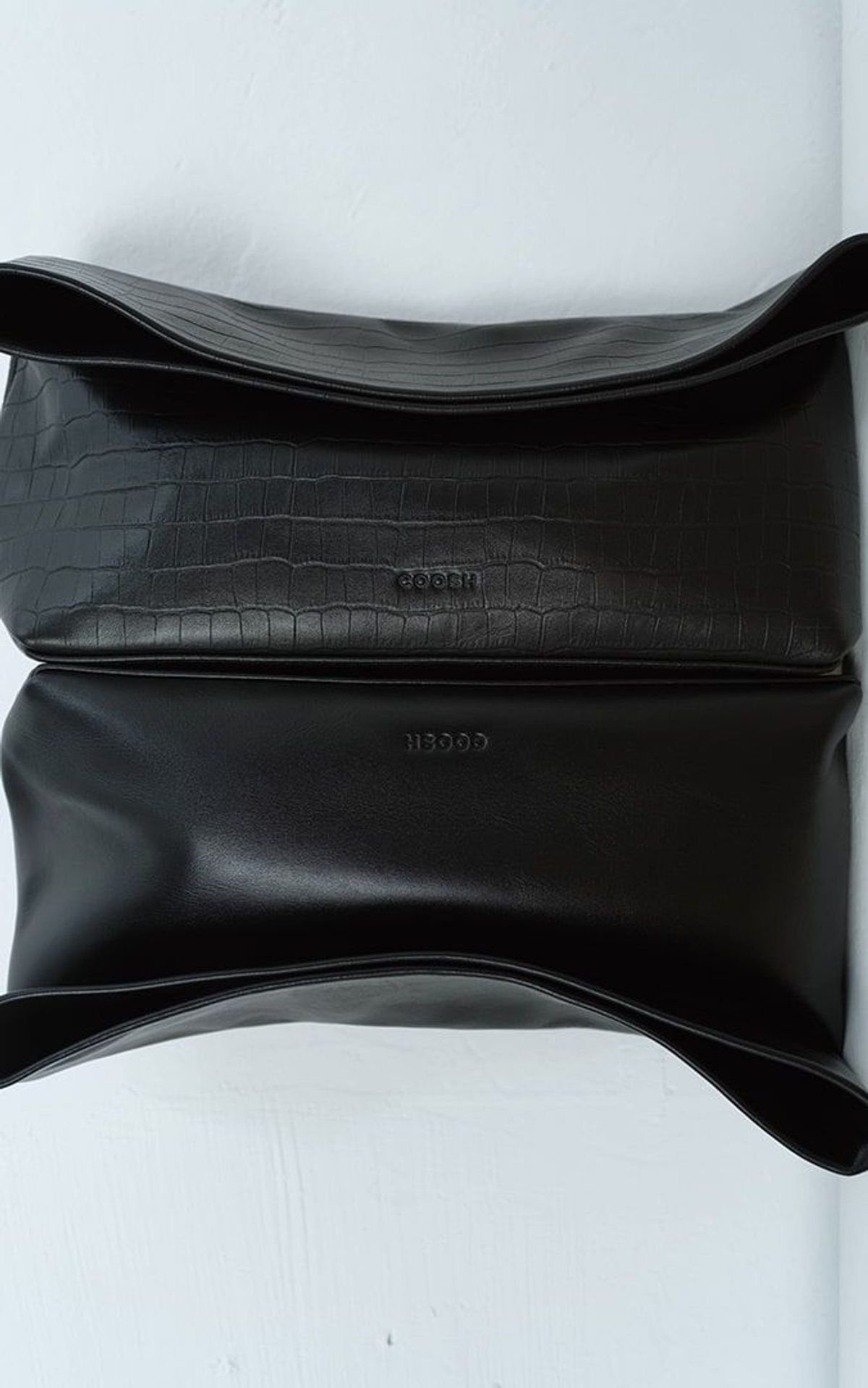 GIA Textured Leather Origami Clutch