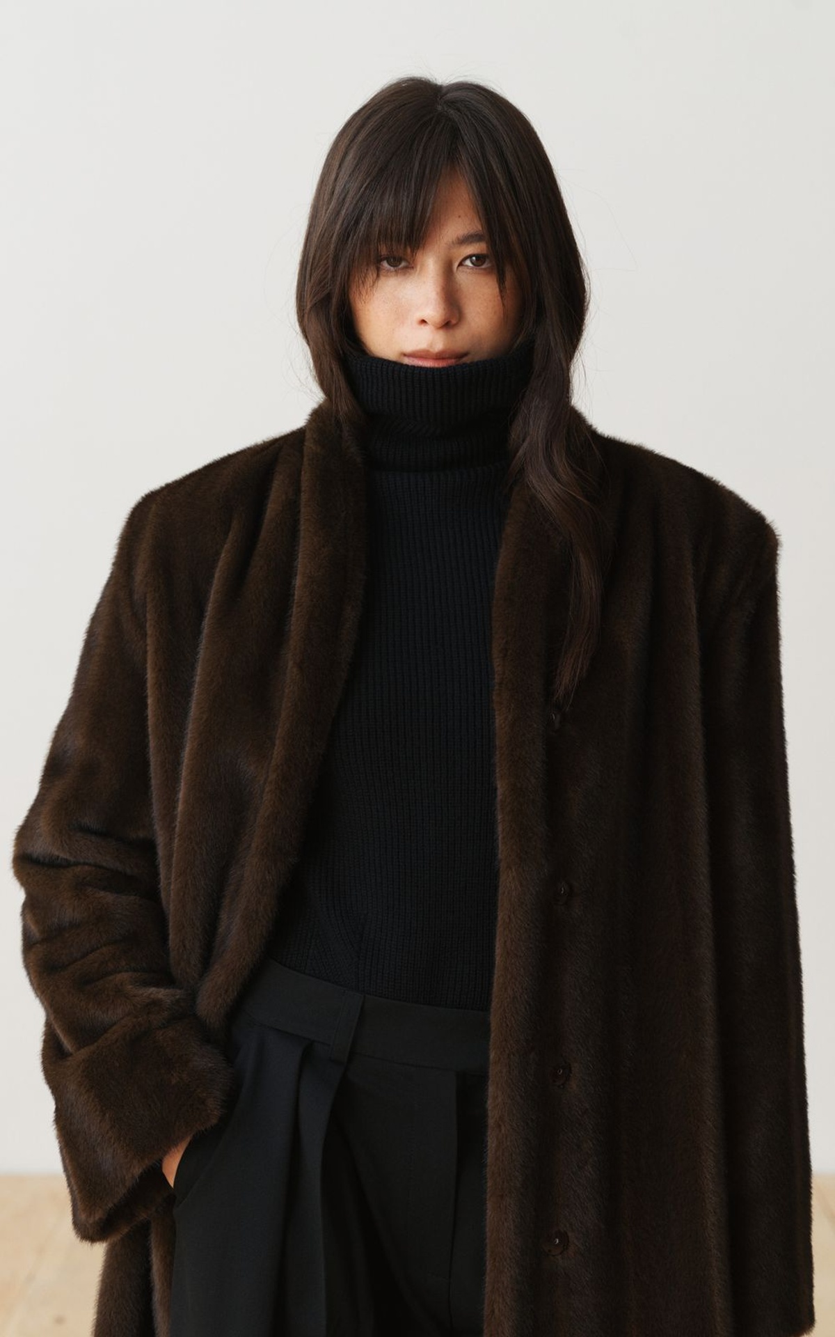 Шуба-пальто у вінтажному стилі