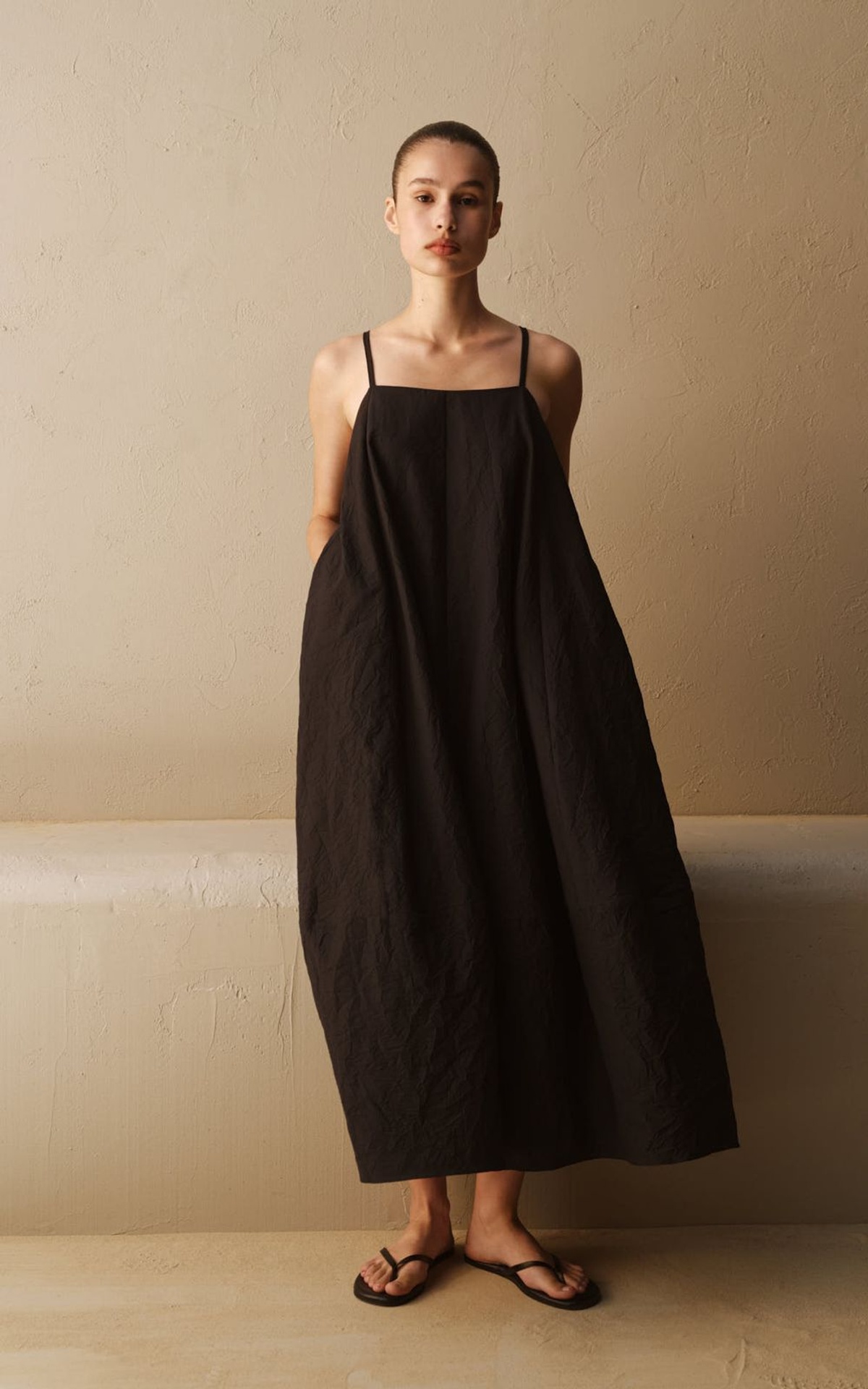 Maxi Cotton Sundress with Thin Straps
