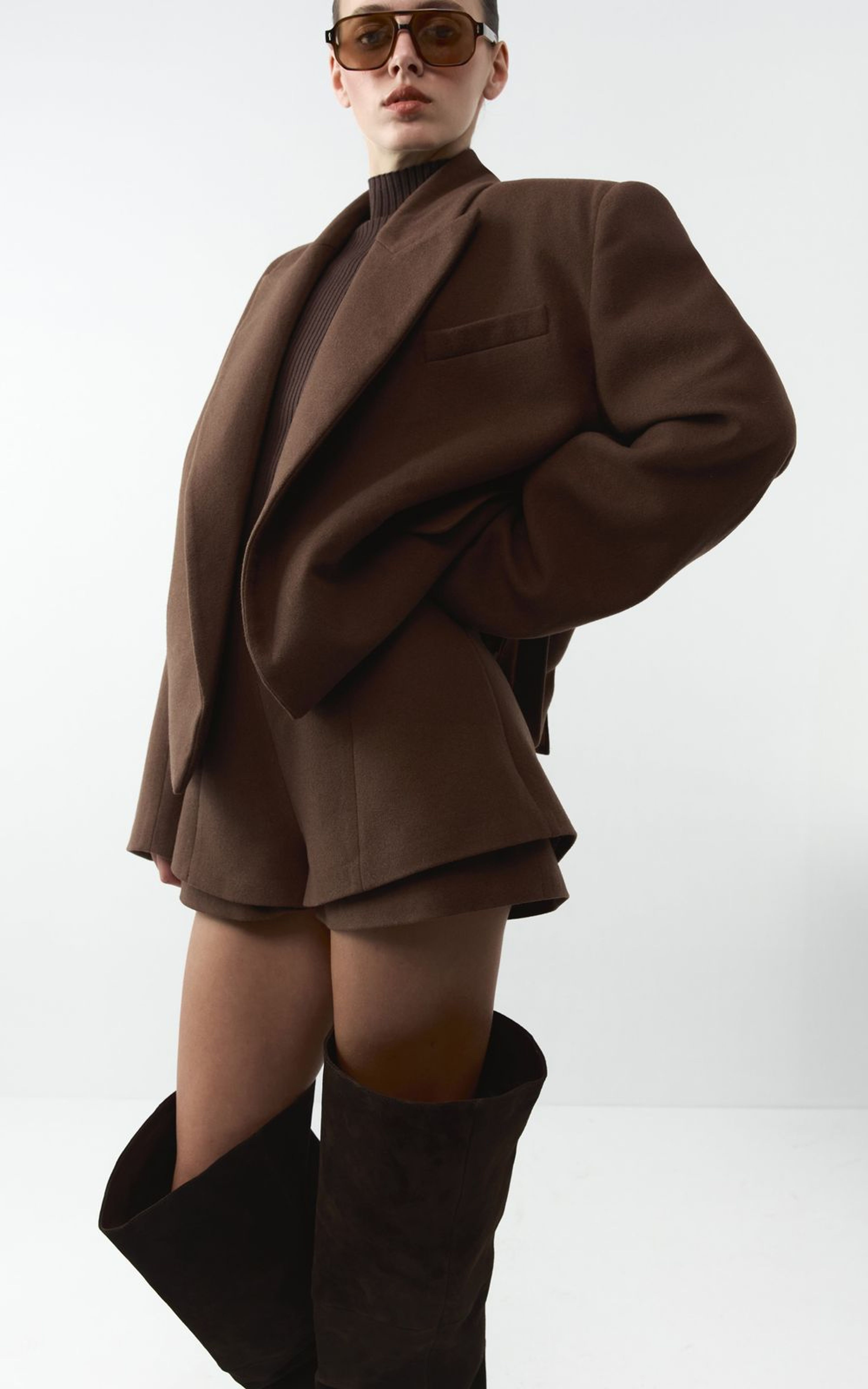 Marynarka CHOCO wełniana krótka jednorzędowa