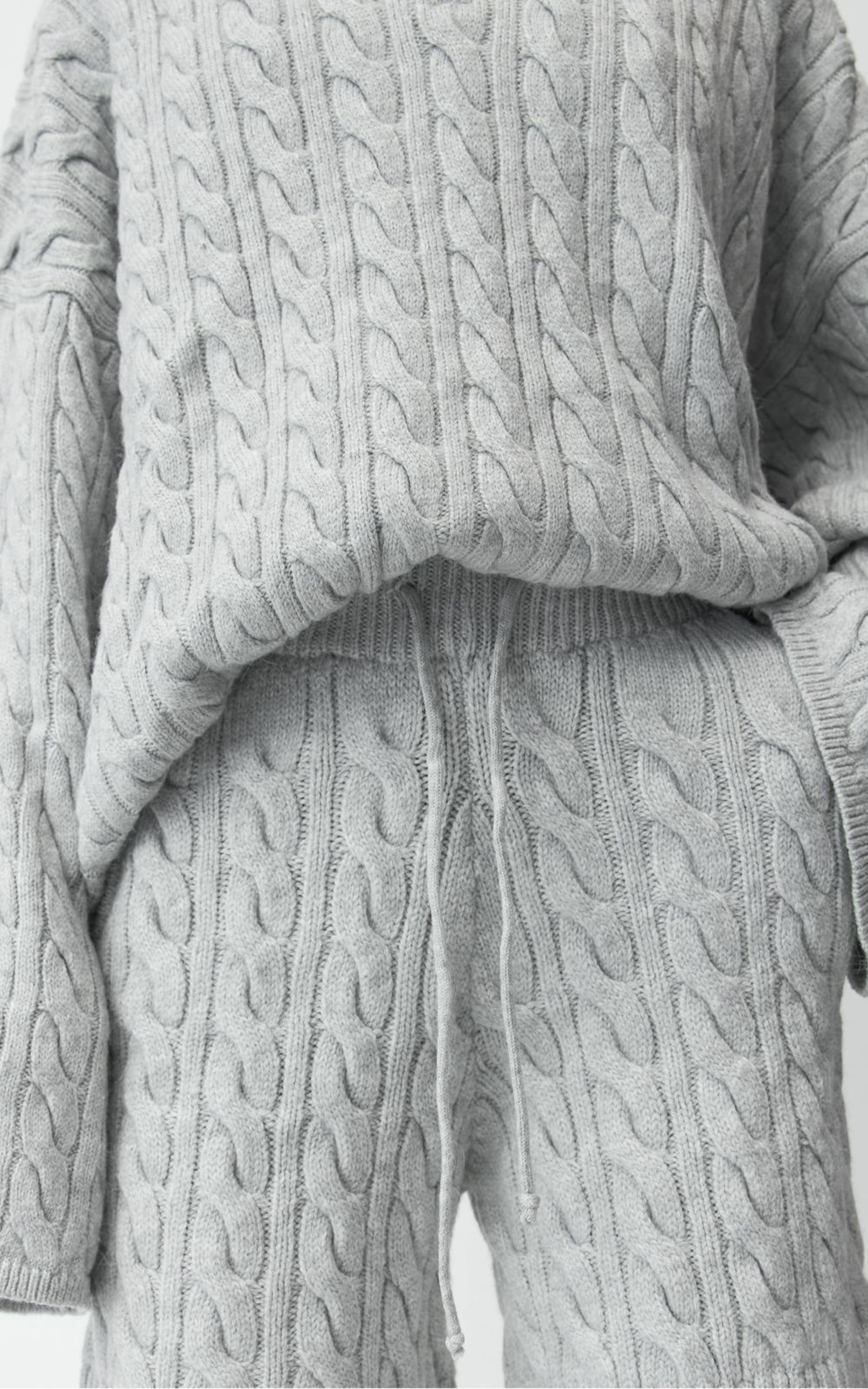 Cable-Knit Wool Shorts