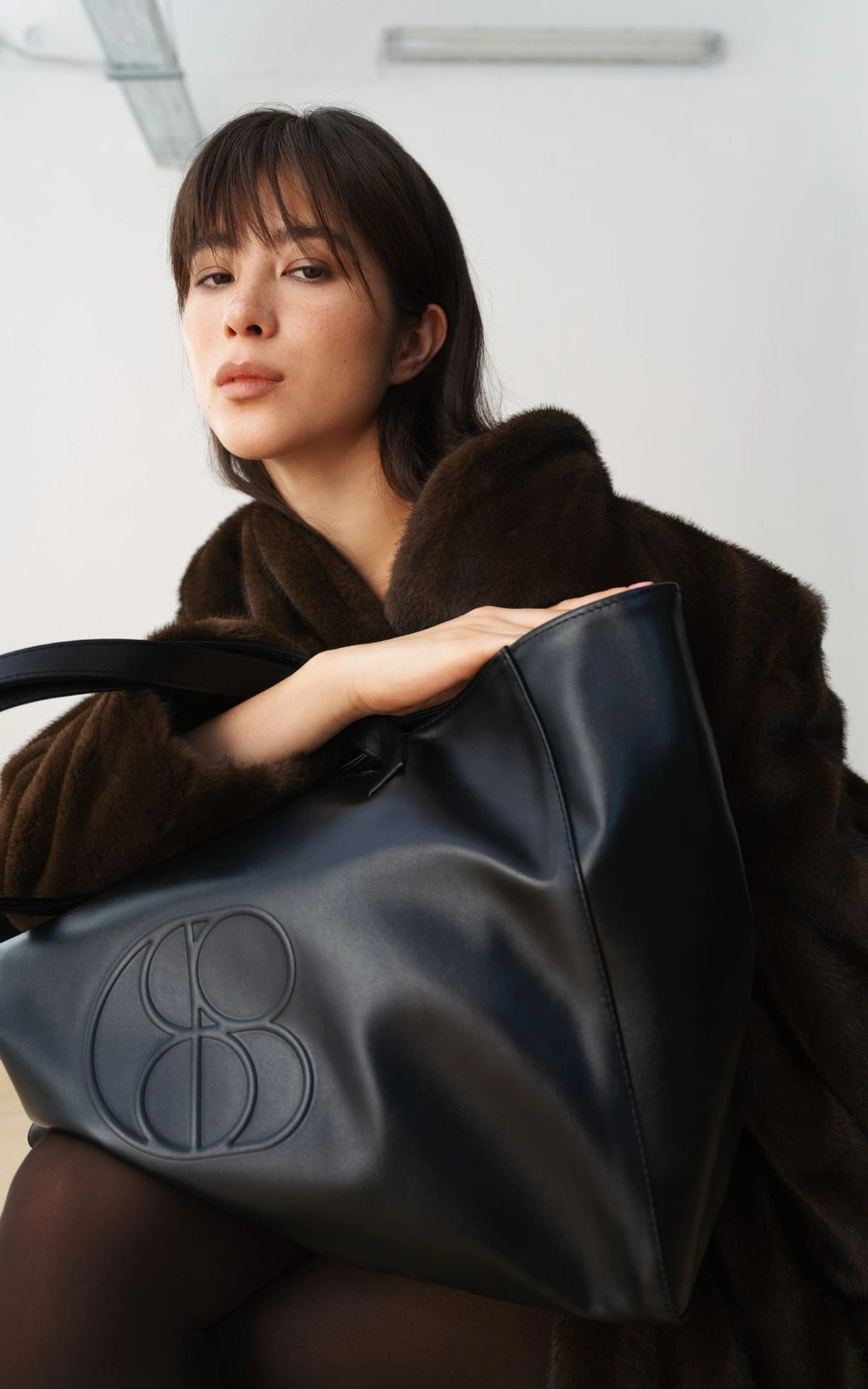 COOSH TOTE BAG in Leather