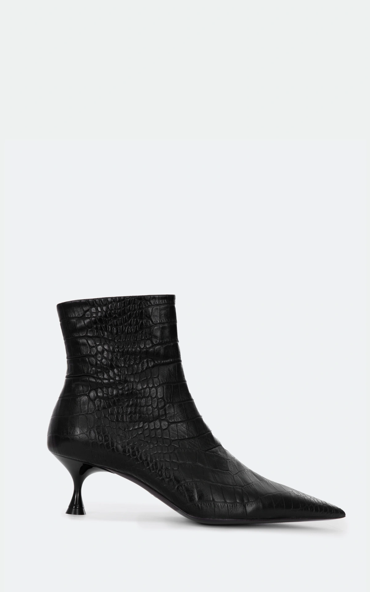 Animal Print Kitten Heel Ankle Boots