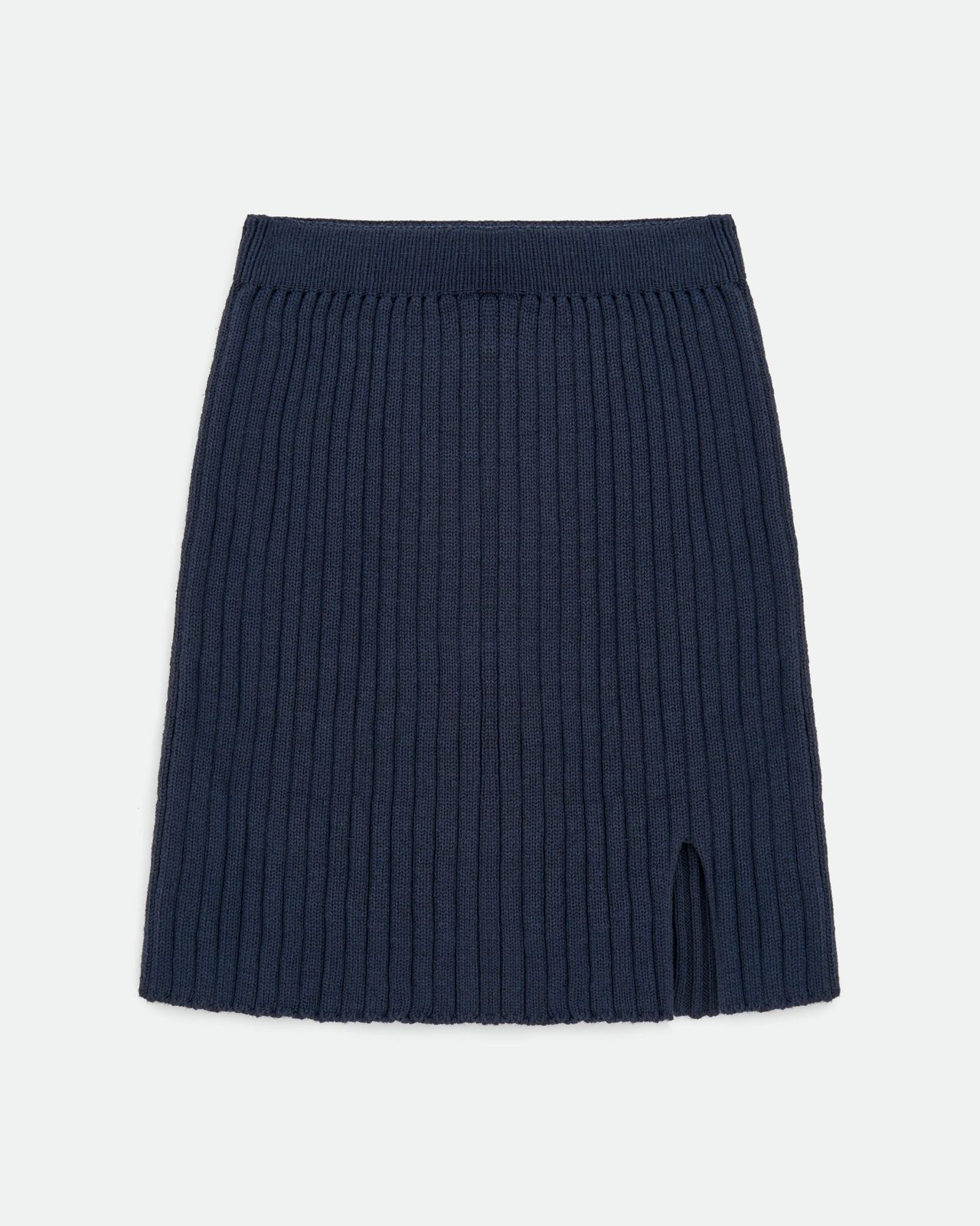 ★送料・関税込★BITTER CELLS★Knit Mini Skirt★ Knitted Matching Set with Sweater and Mini Skirt - Blue | COOSH