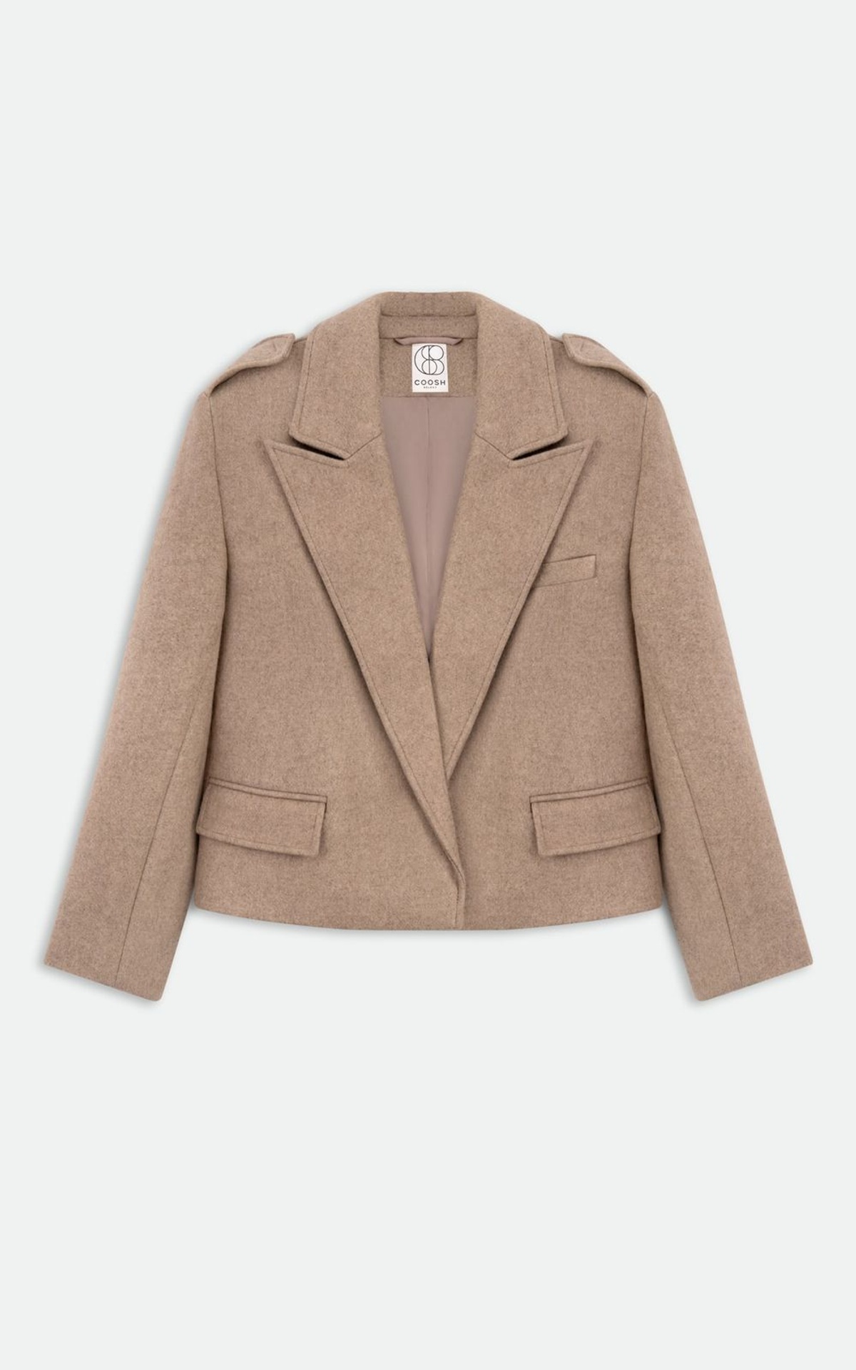 ARISS Cropped Woolen Coat