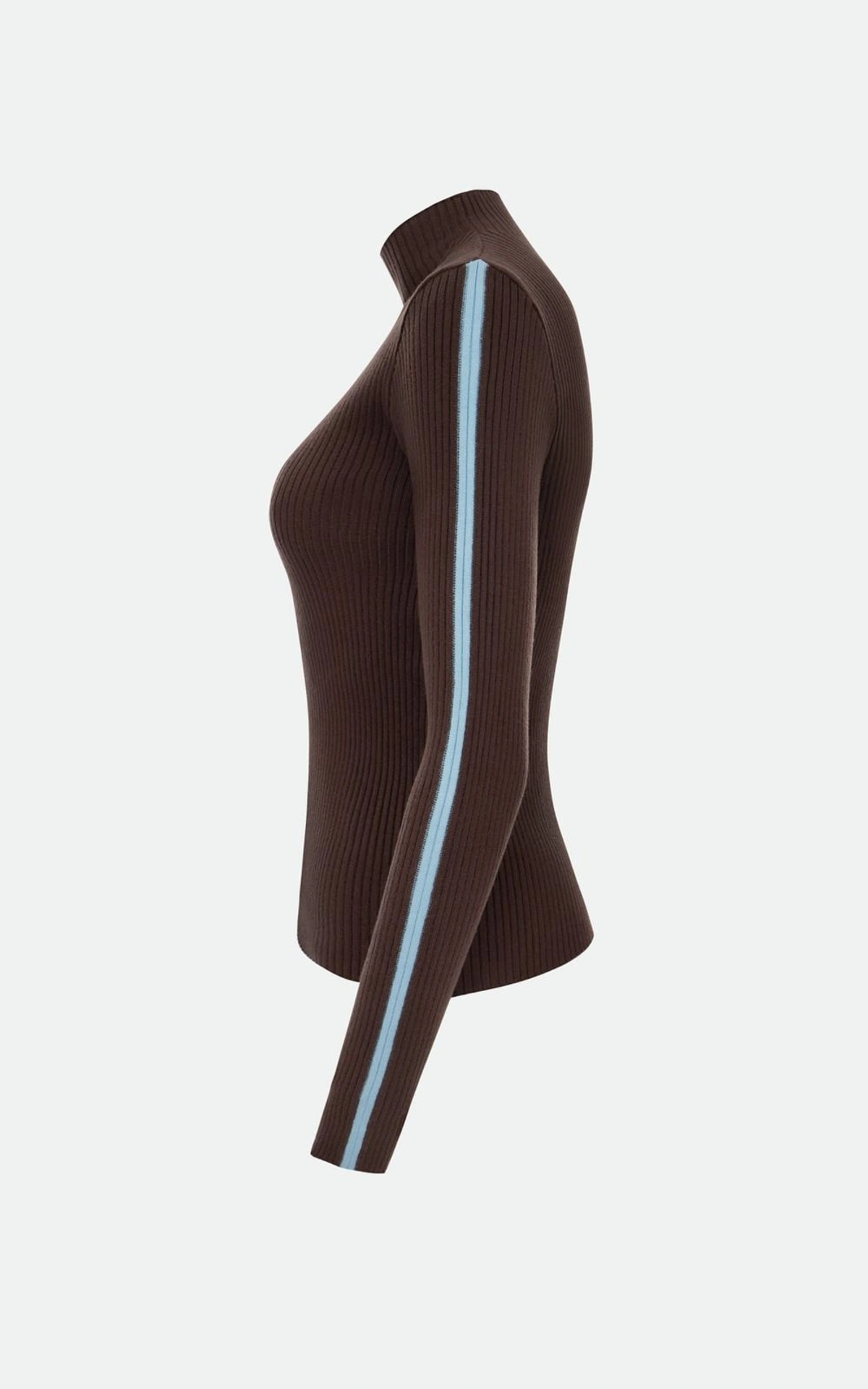 Ribbed Contrast Stripe Longsleeve