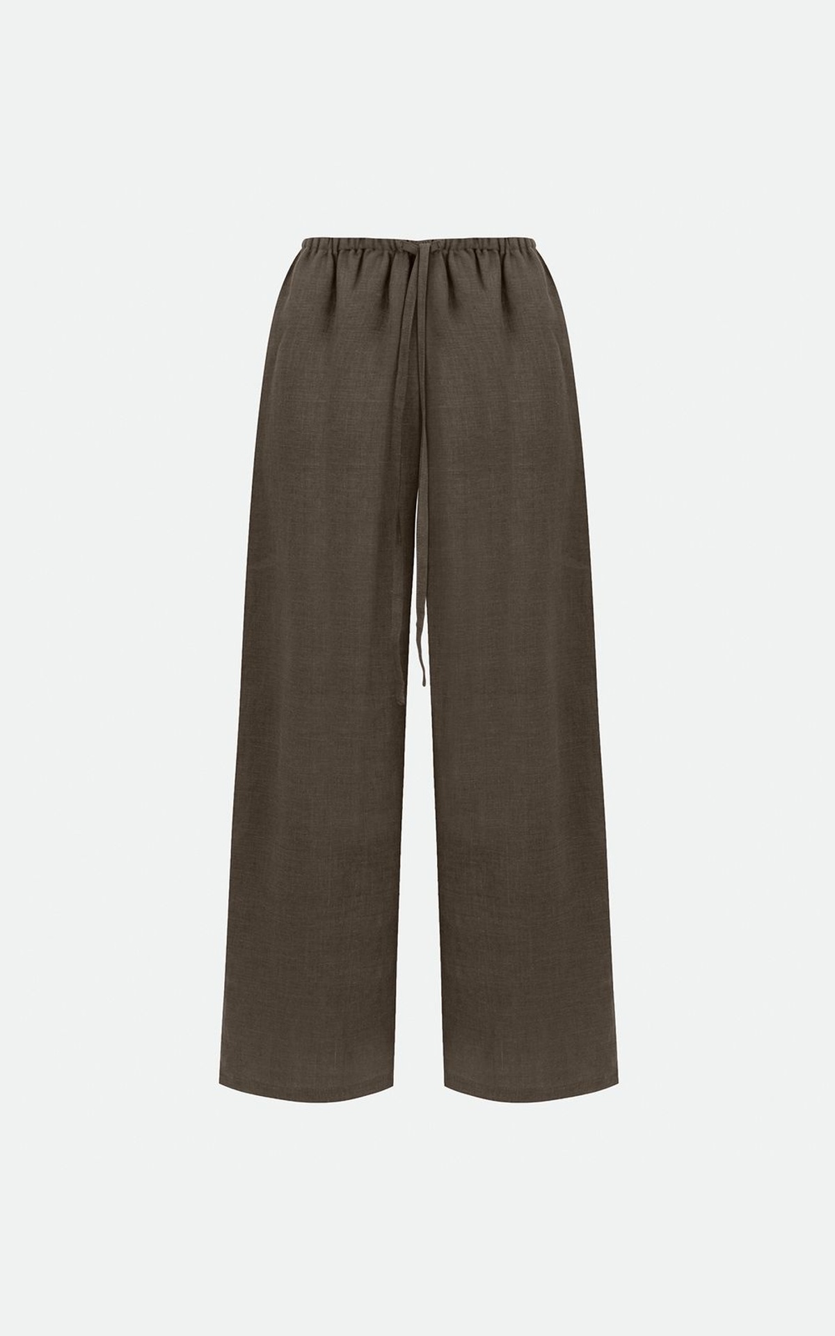 Linen Pants with Elastic Waist
