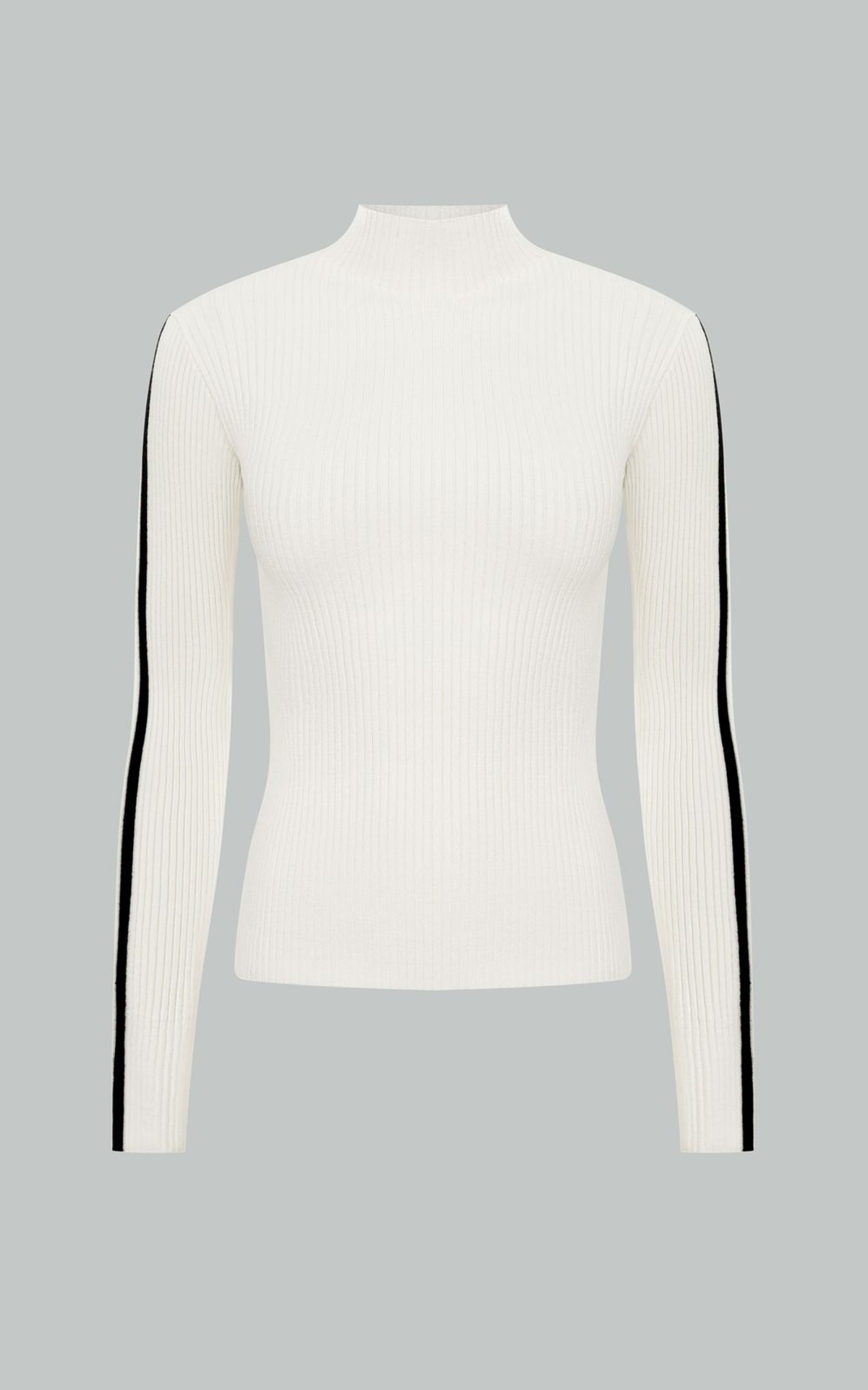 Ribbed Contrast Stripe Longsleeve