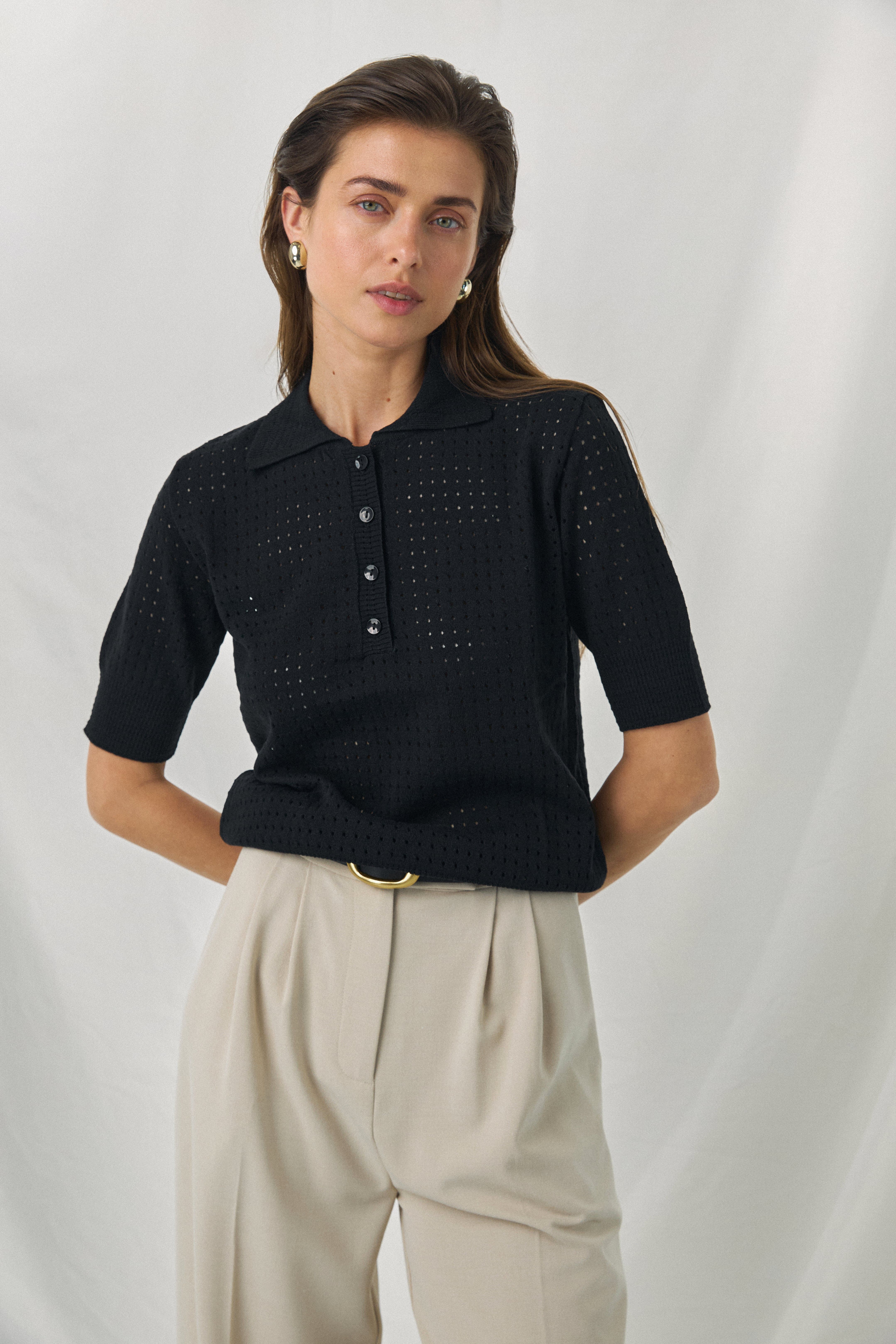 TIGHTBOOTH - Stripe Knit Polo | HBX - Globally Curated