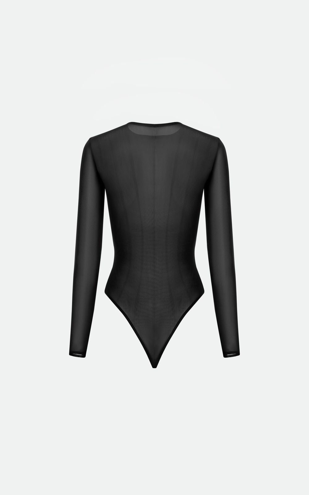 Accent Seams ALIS Sheer Bodysuit - Black | COOSH