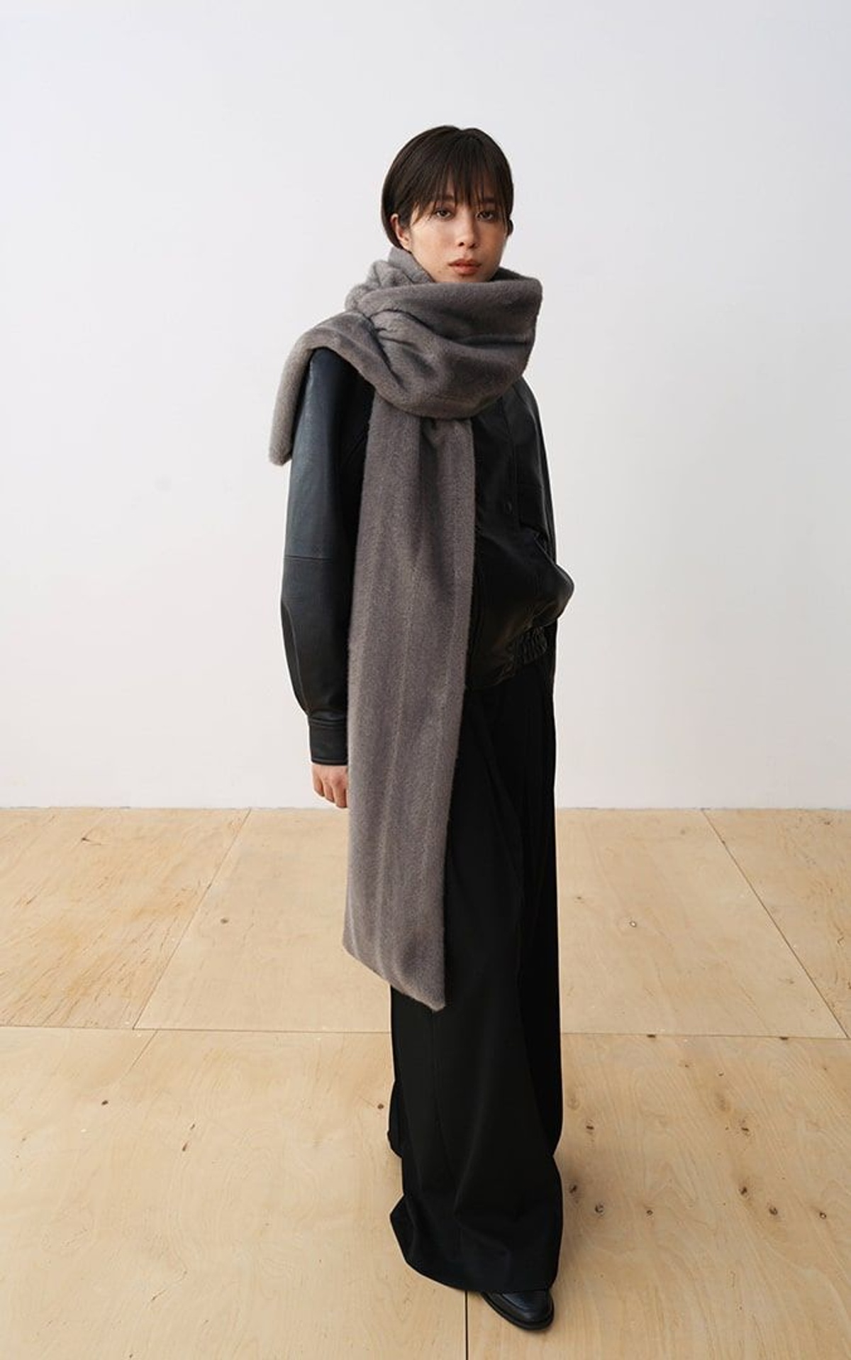 Шарф з екохутра