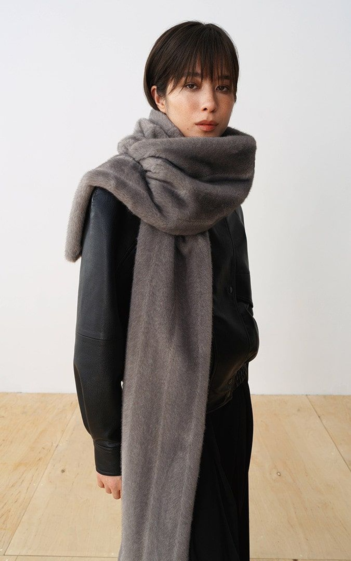 Шарф з екохутра