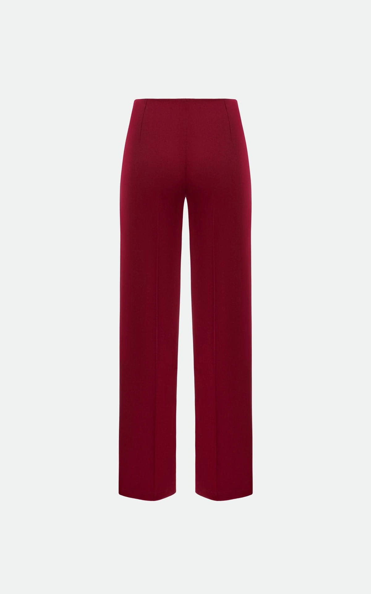 Fitted Trousers with Front Creases
