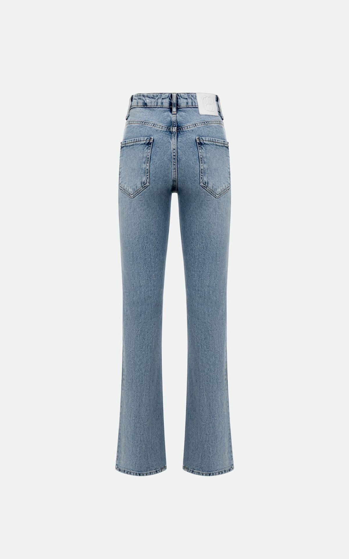 Jeansy dzwony vintage o dopasowanym kroju