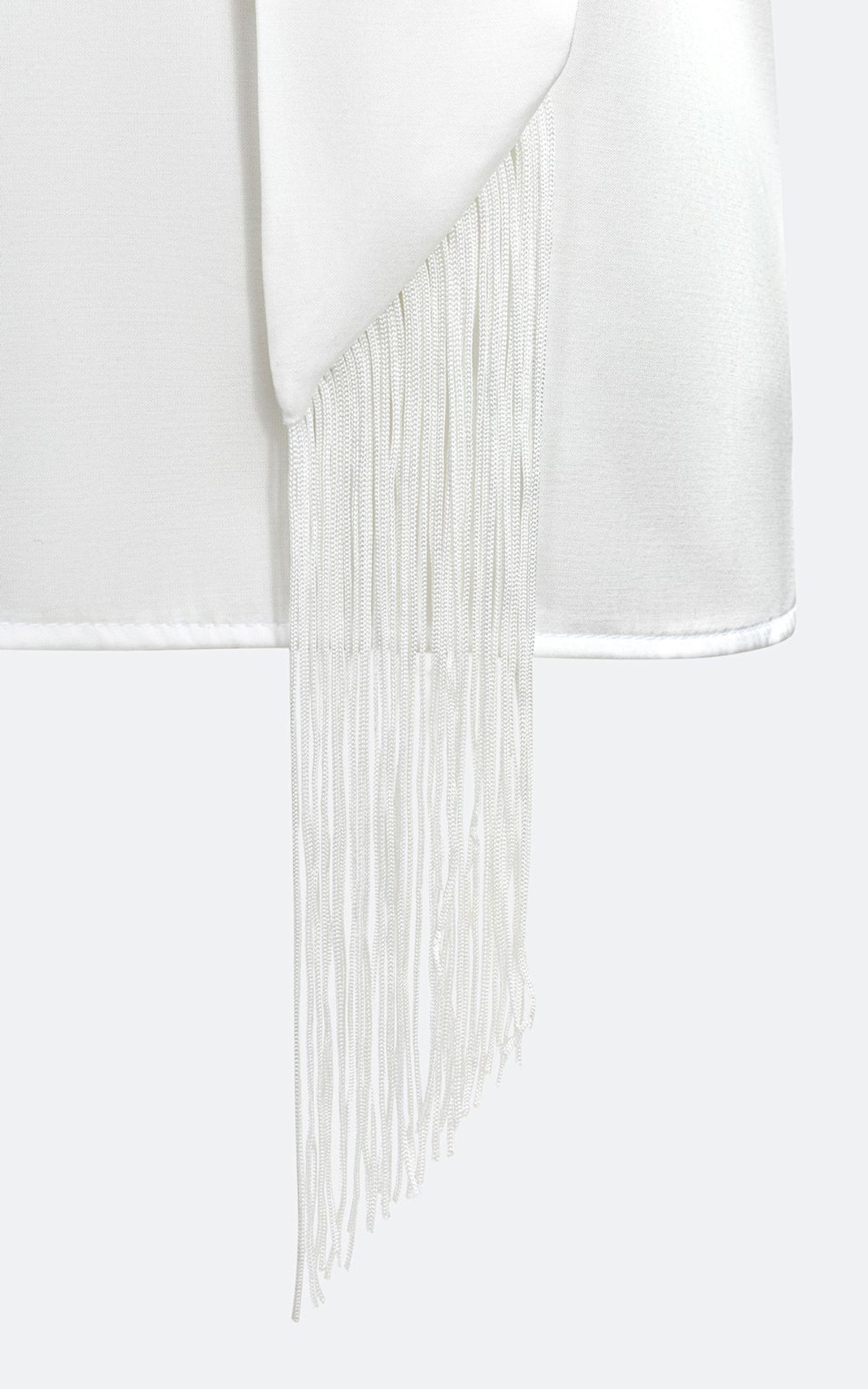 Satin Top with Thin Scarf