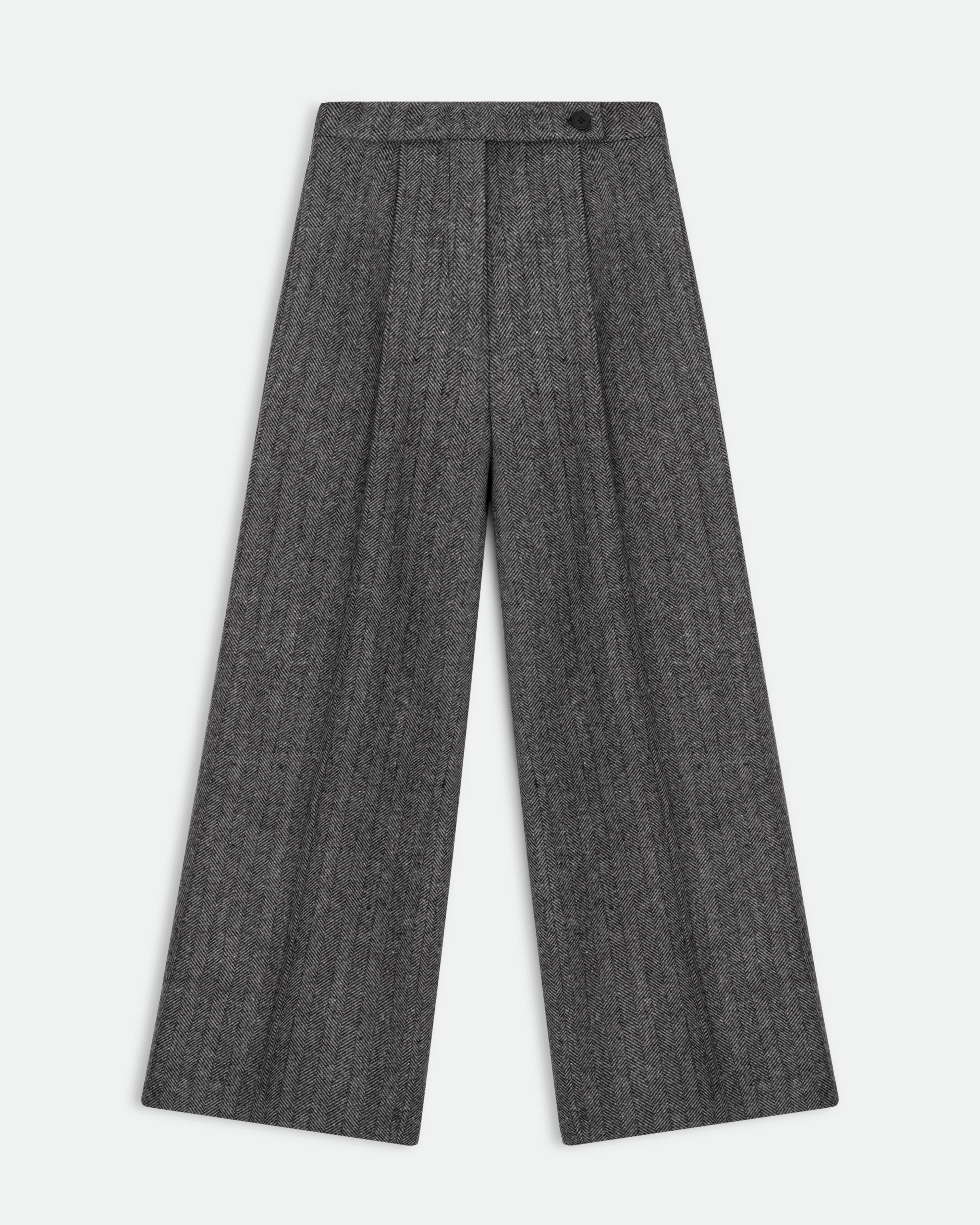 【INCHANT ME】[Pants Lining] Herringbone Dot Wool Skirt PT Shop Women's Herringbone Wool Trousers | Pendleton