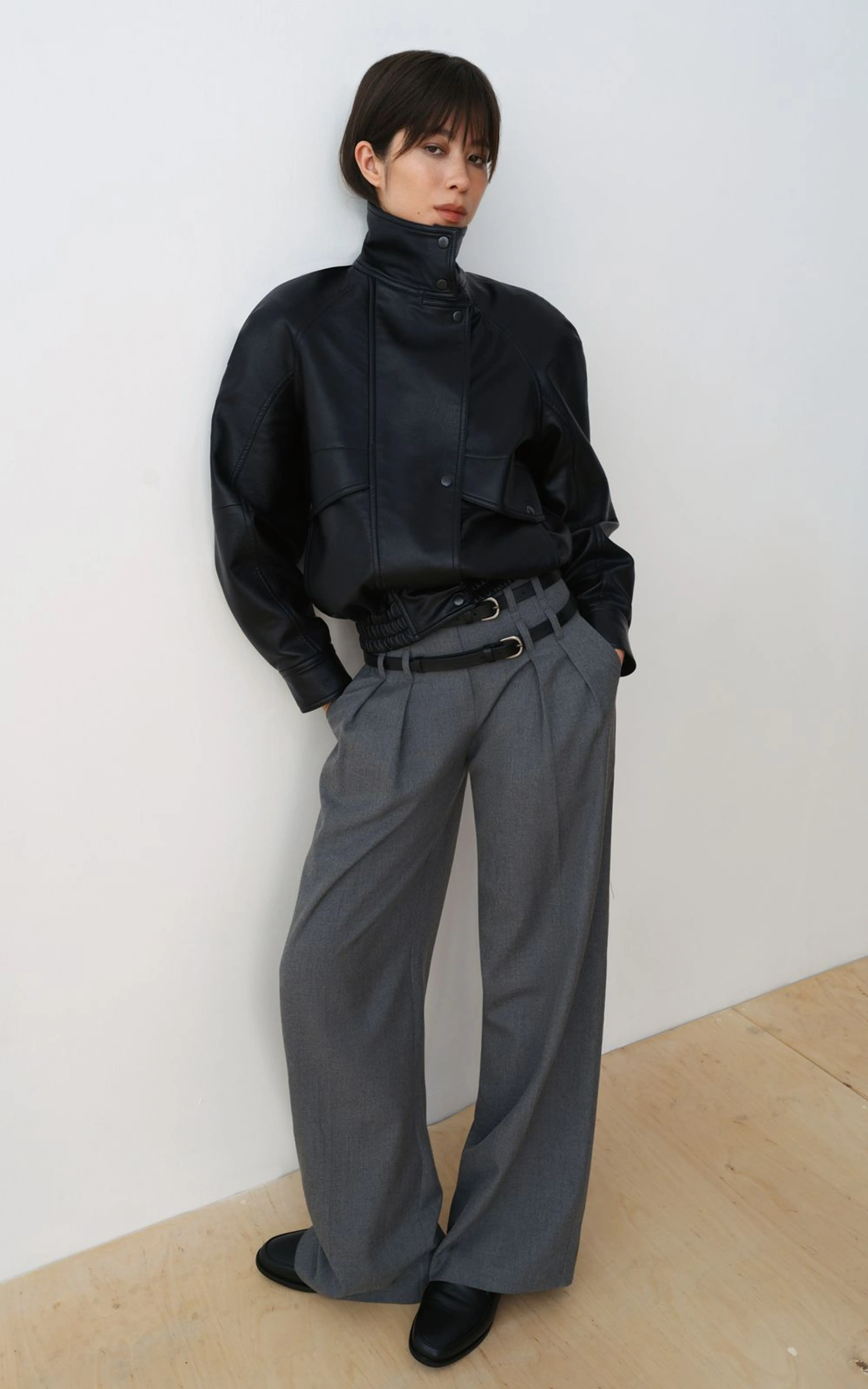 Palazzo Pants with Double Belt