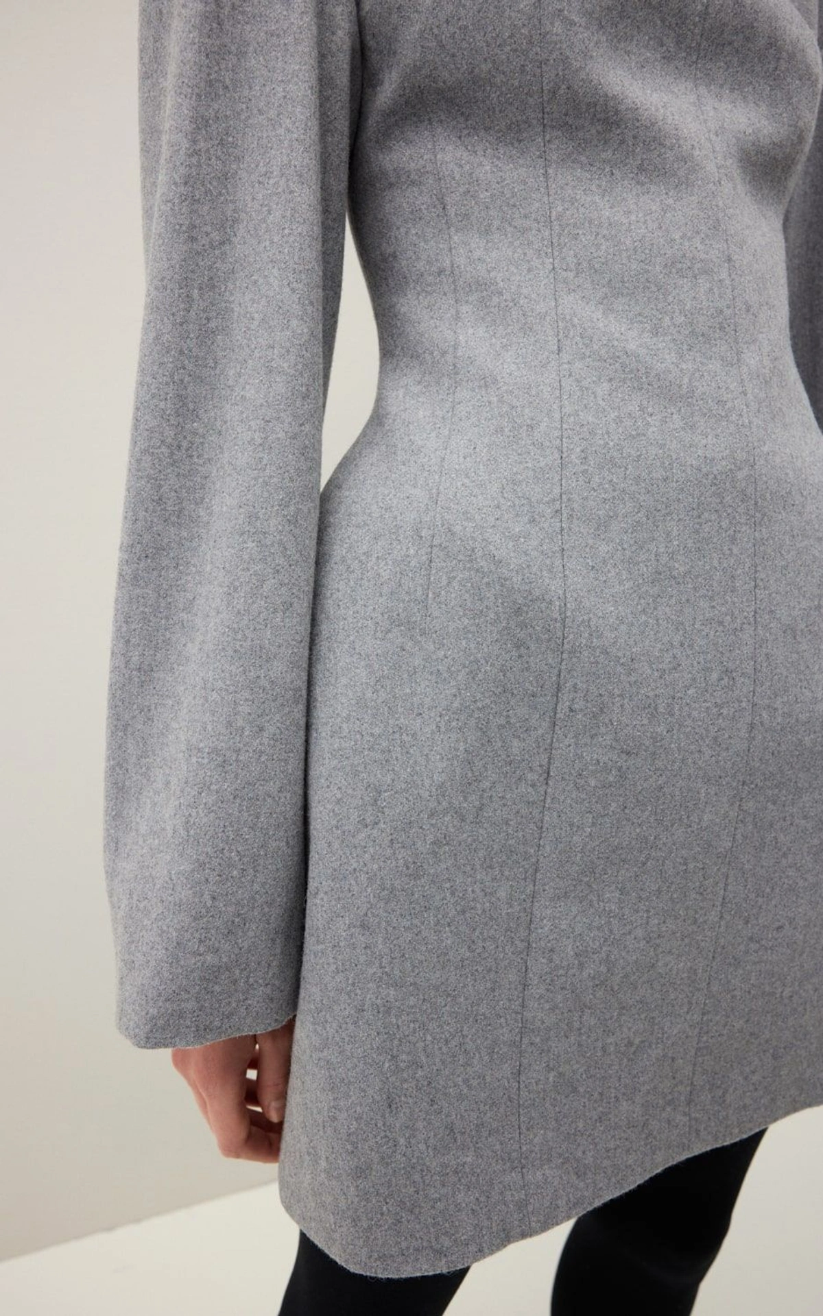 RENEE Fitted Mini Dress with Shoulder Pads