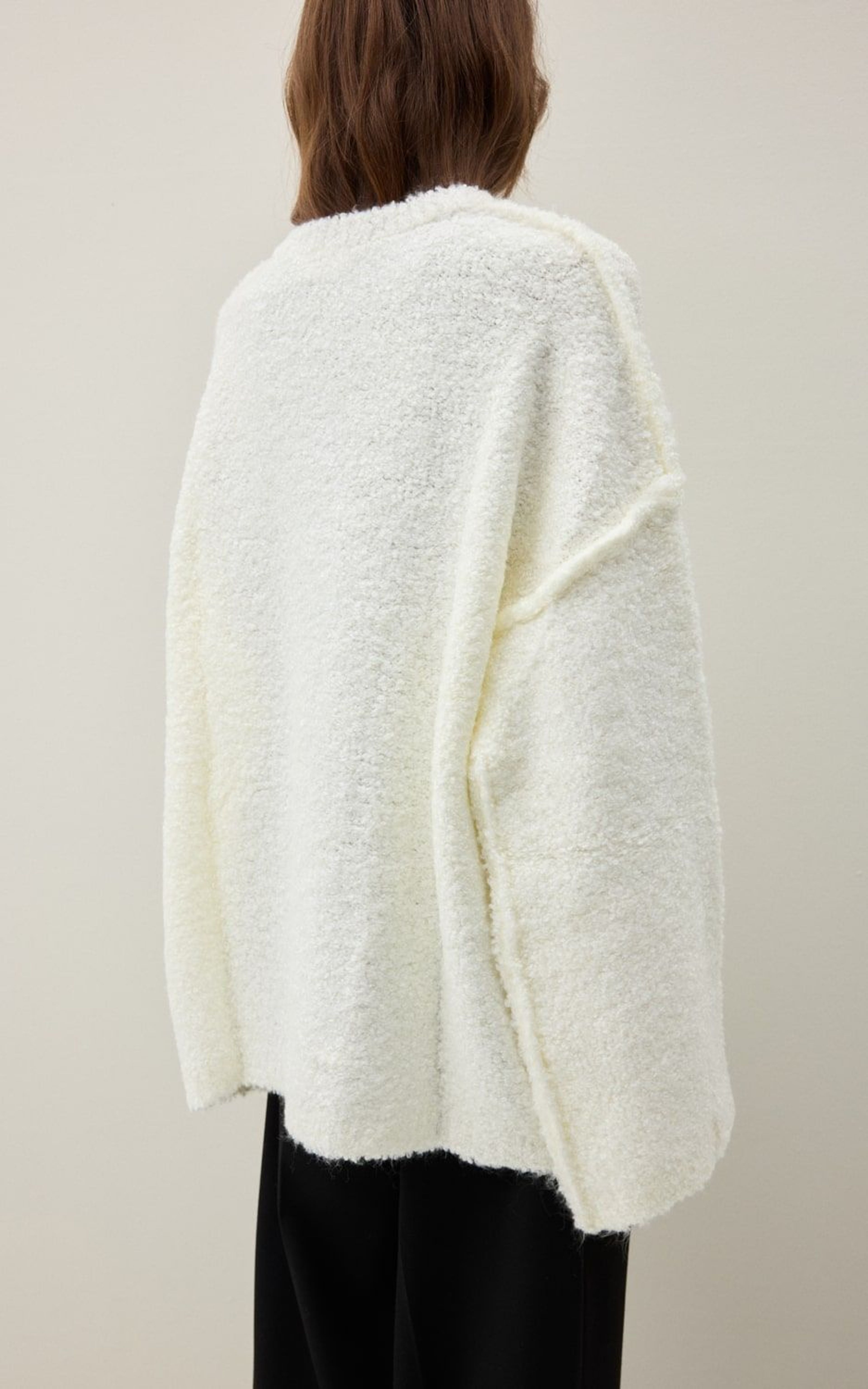 Boucle Dropped Shoulder Sweater