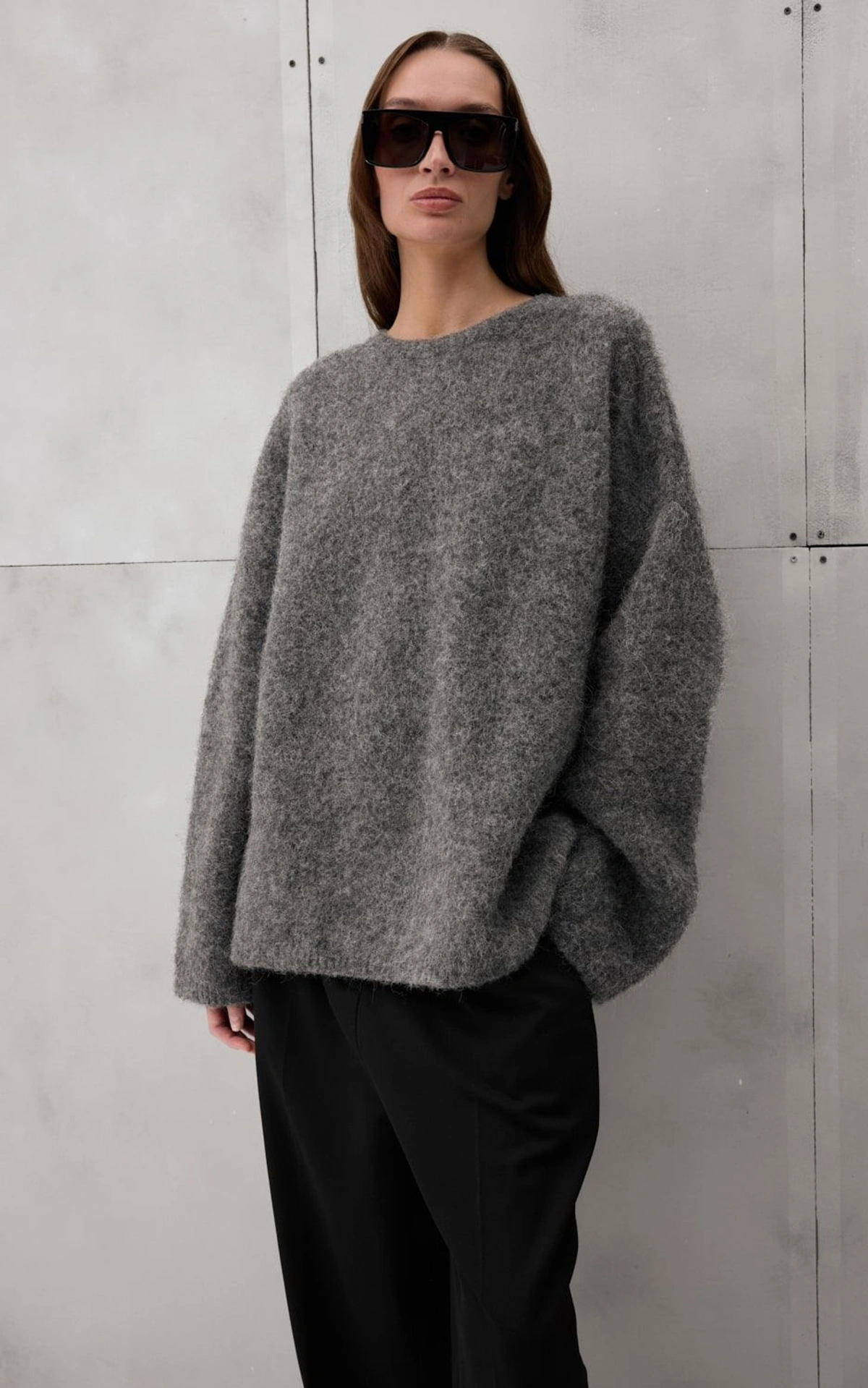 Sweter oversize BAY z wełny alpaki