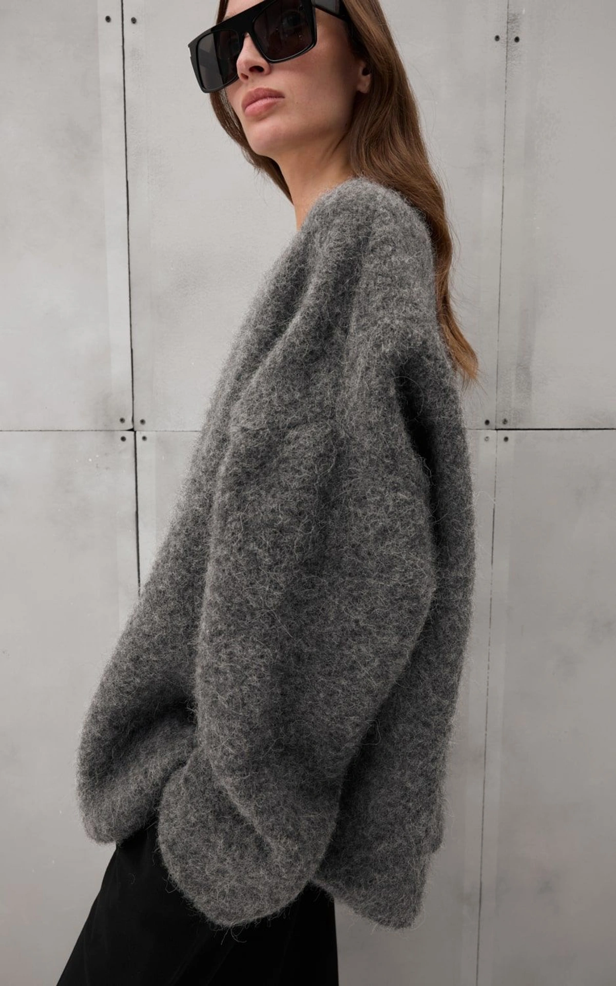 Sweter oversize BAY z wełny alpaki
