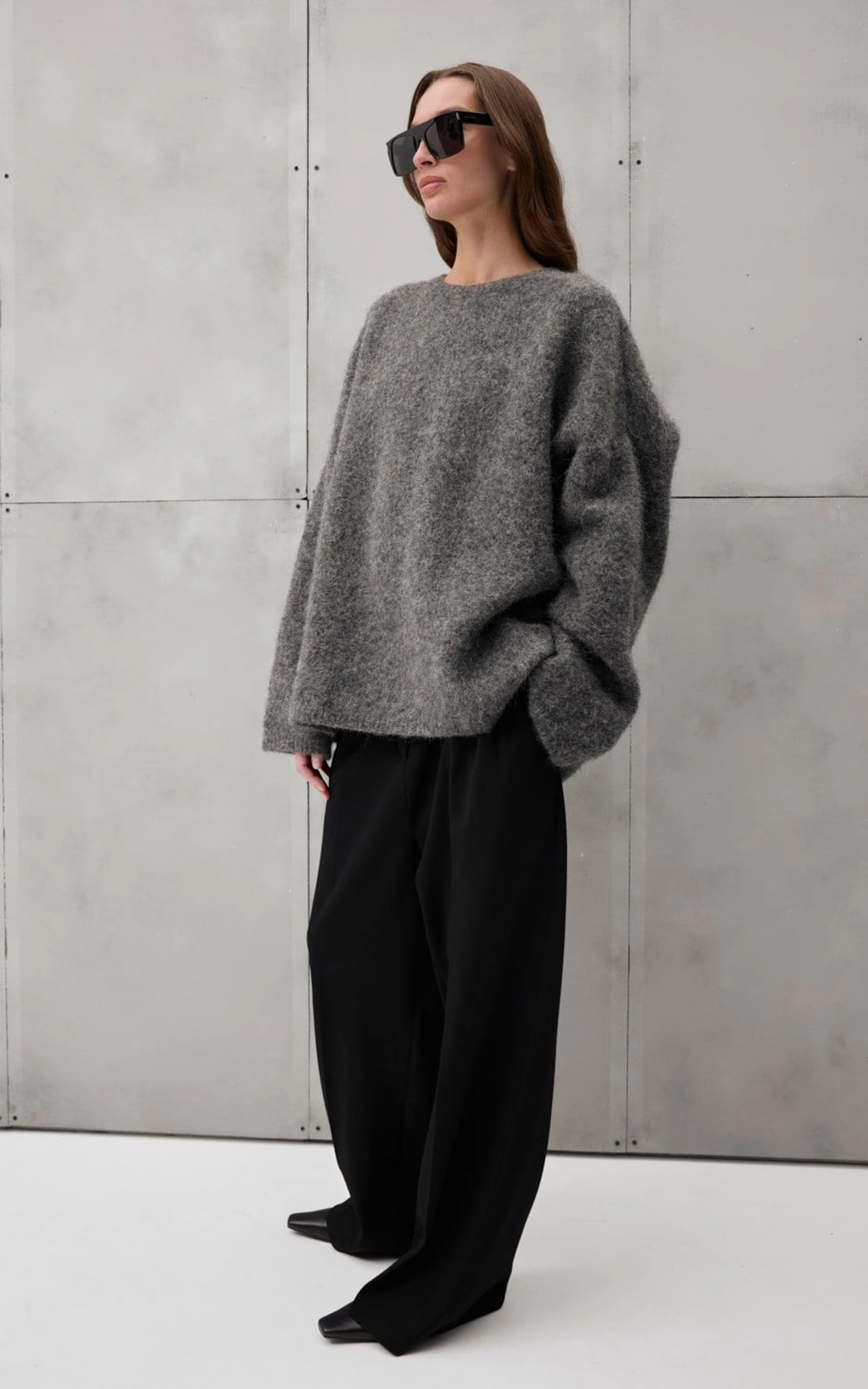 Sweter oversize BAY z wełny alpaki