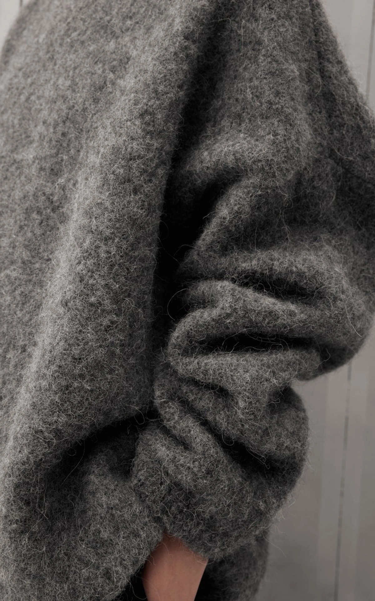 Sweter oversize BAY z wełny alpaki