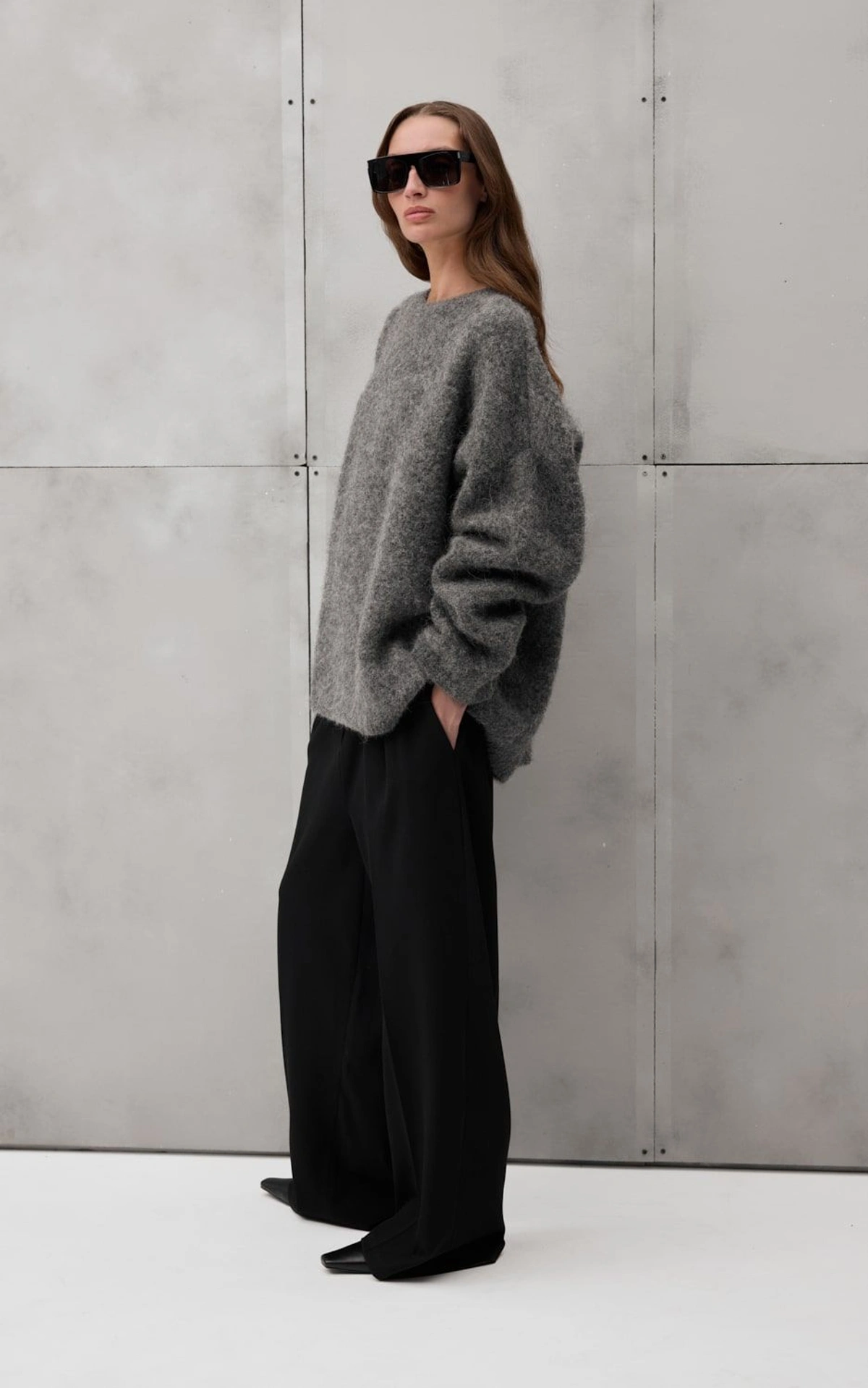 Sweter oversize BAY z wełny alpaki