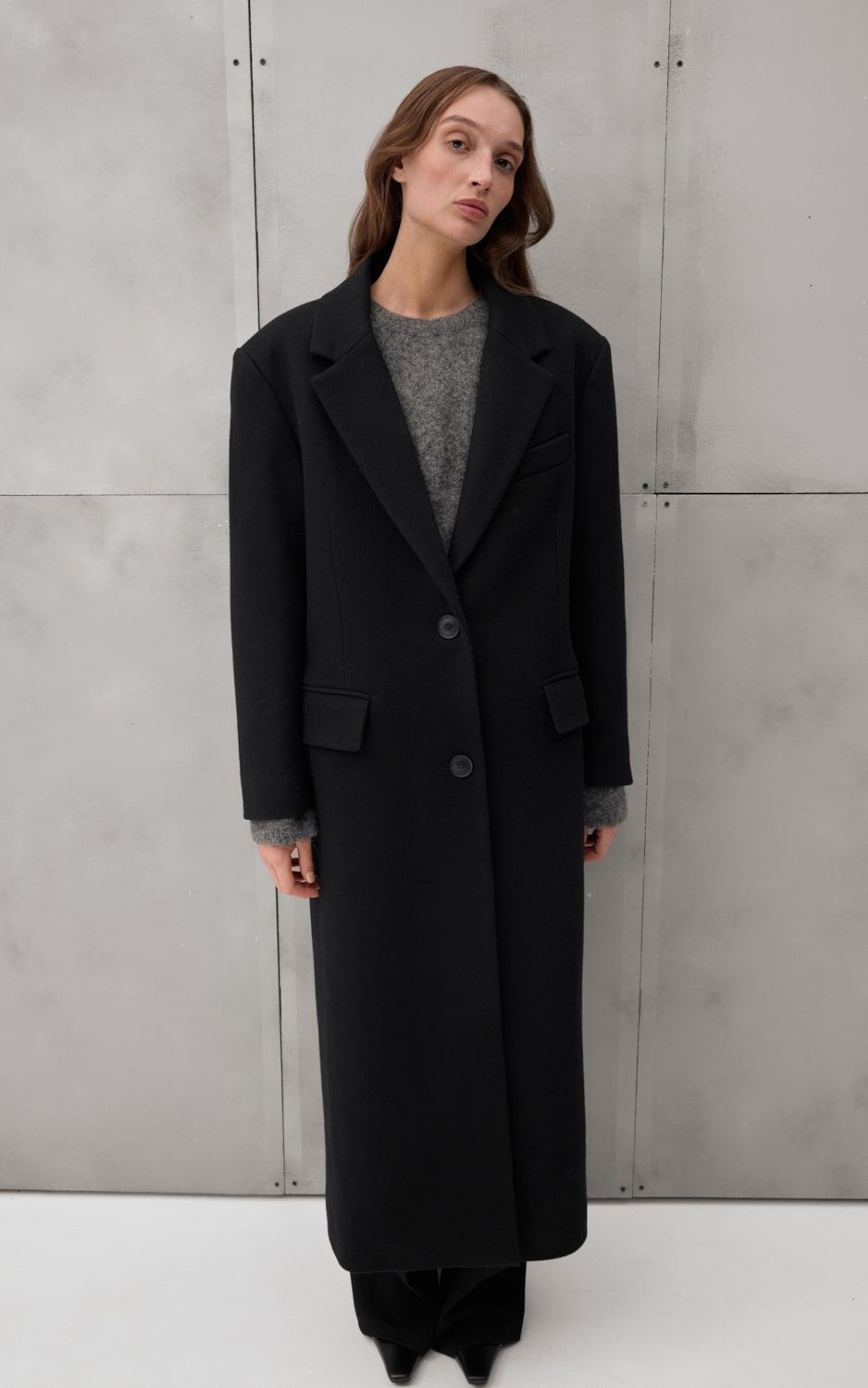 Пальто GIGI однобортне вовняне