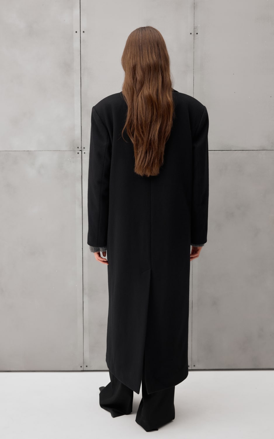 MELANIA Fitted Kimono Coat - Black | COOSH
