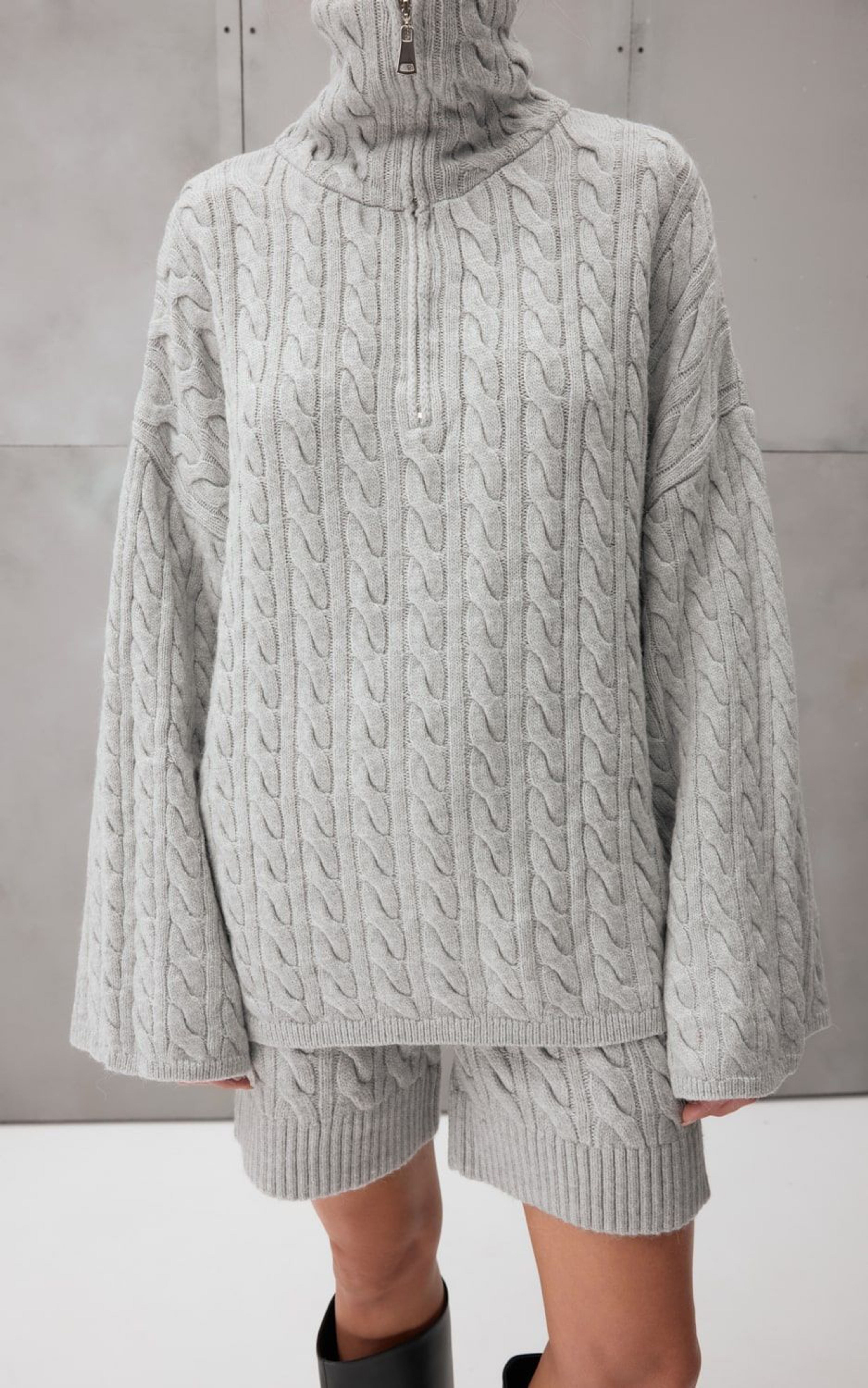 INGRID Zip Wool Sweater
