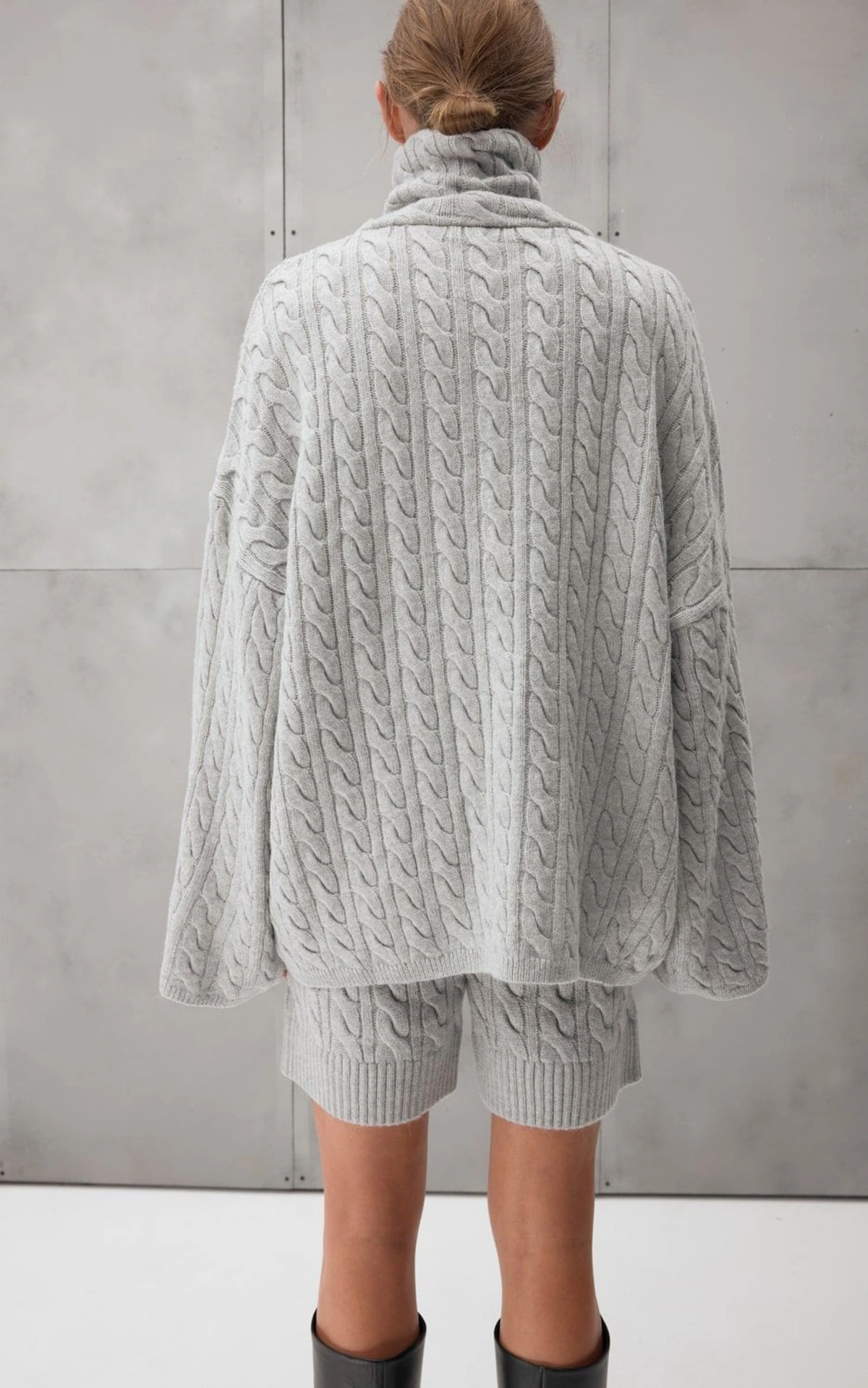 Sweter INGRID wełniany z zamkiem błyskawicznym