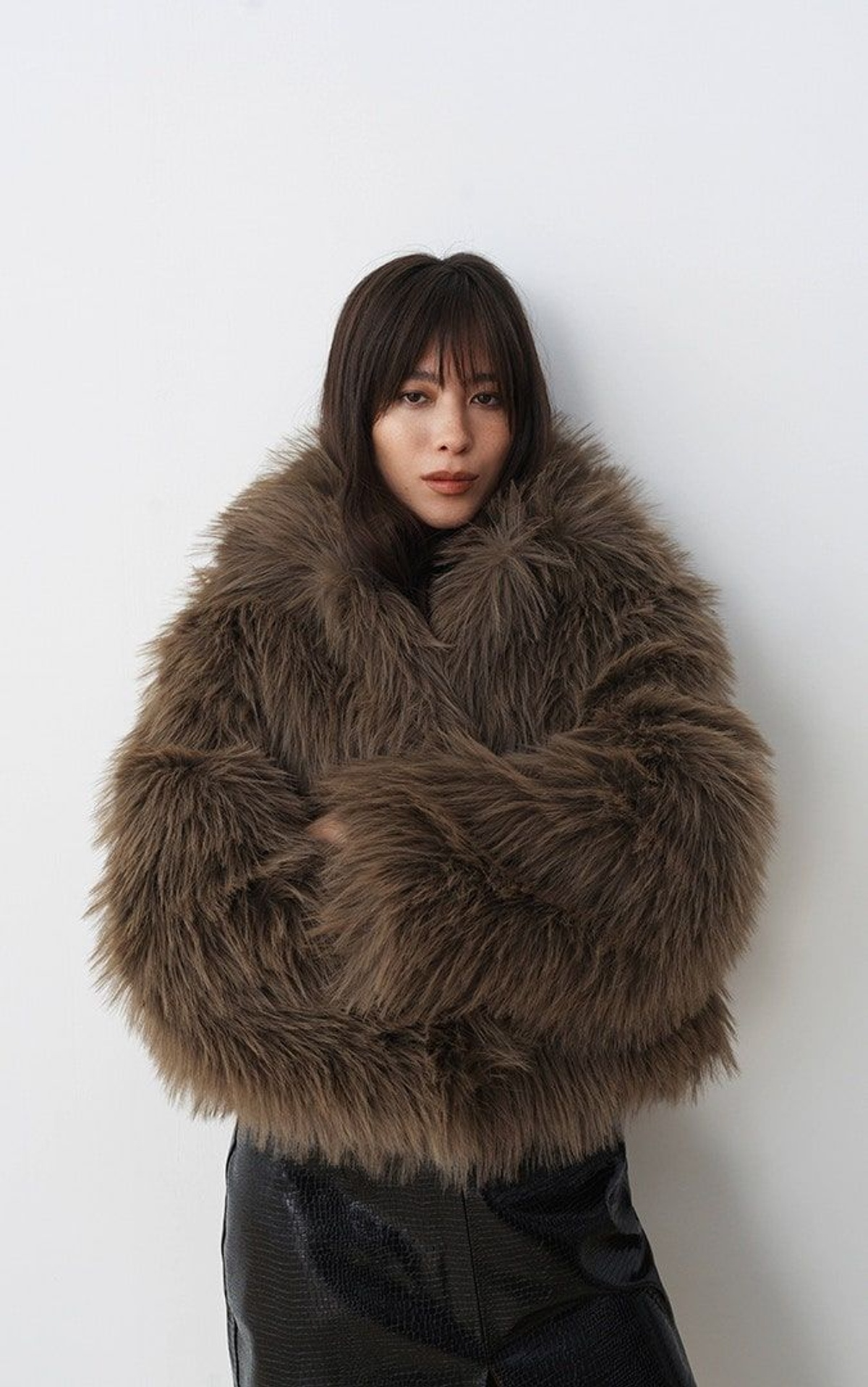 Шуба коротка JADE зі штучного хутра