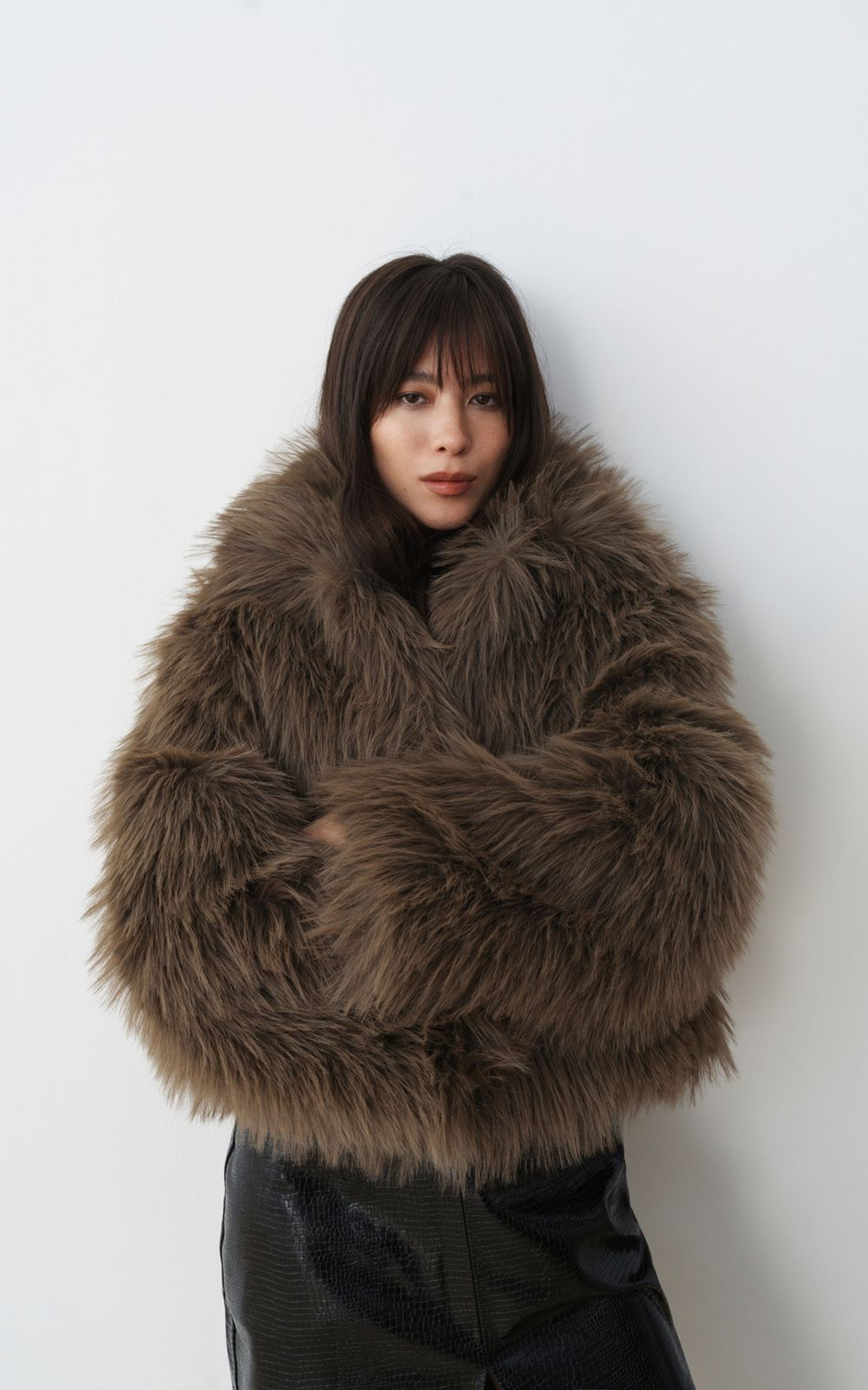 JADE Short Faux Fur Coat