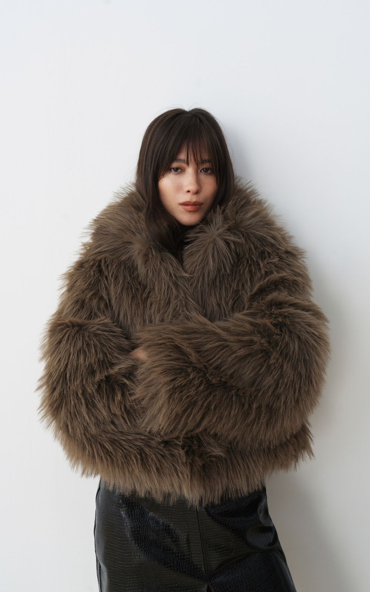 JADE Short Faux Fur Coat