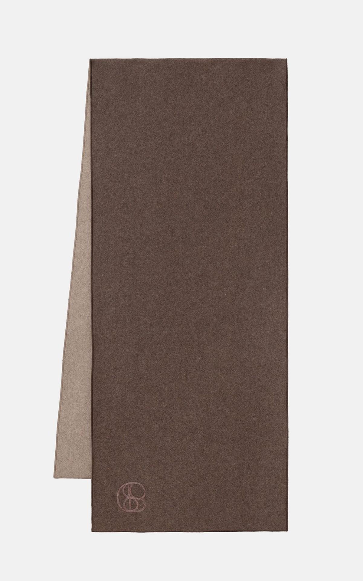 Reversible Two-Tone Wool Scarf