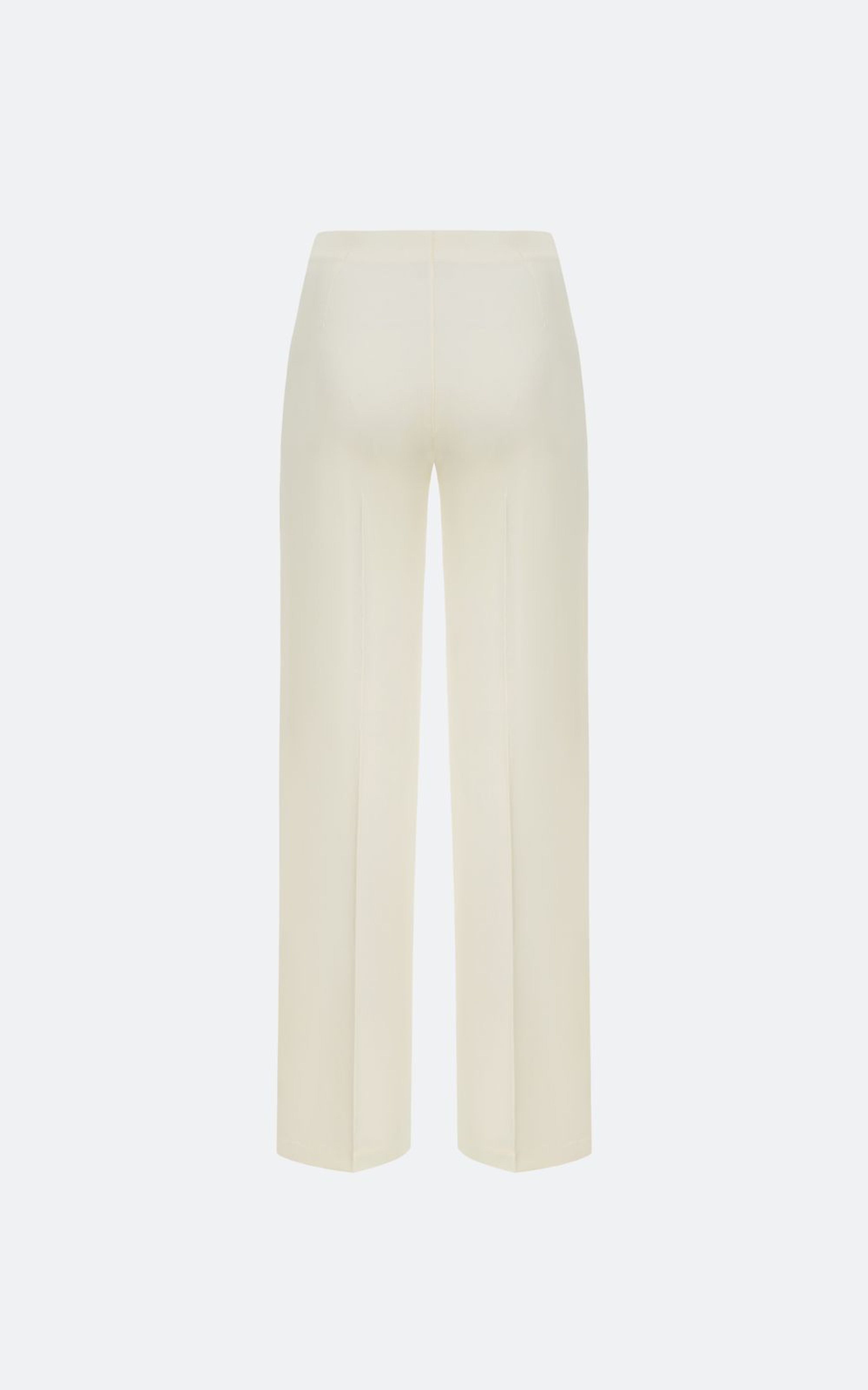 Fitted Trousers with Front Creases