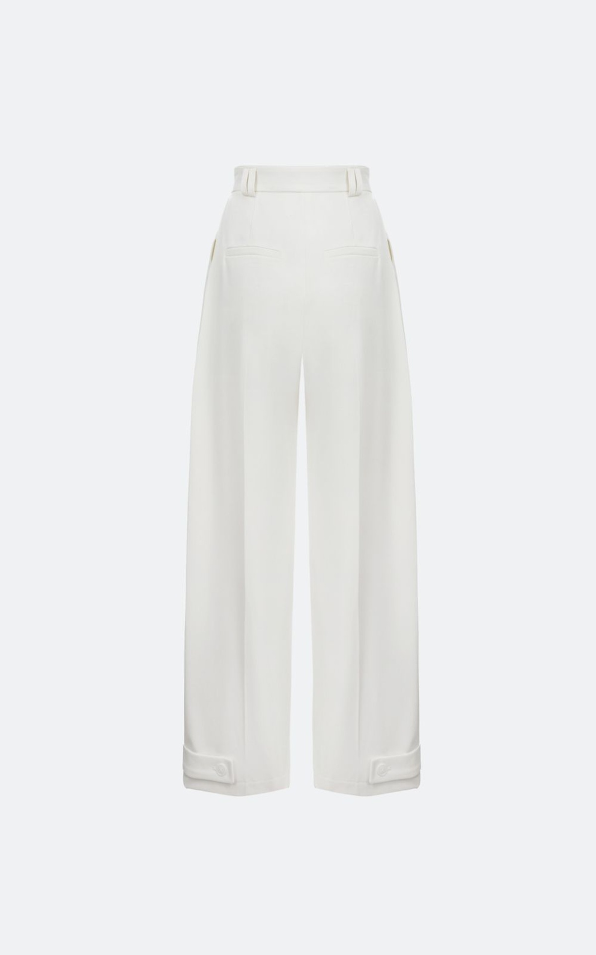 Штани wide-leg зі структурними складками