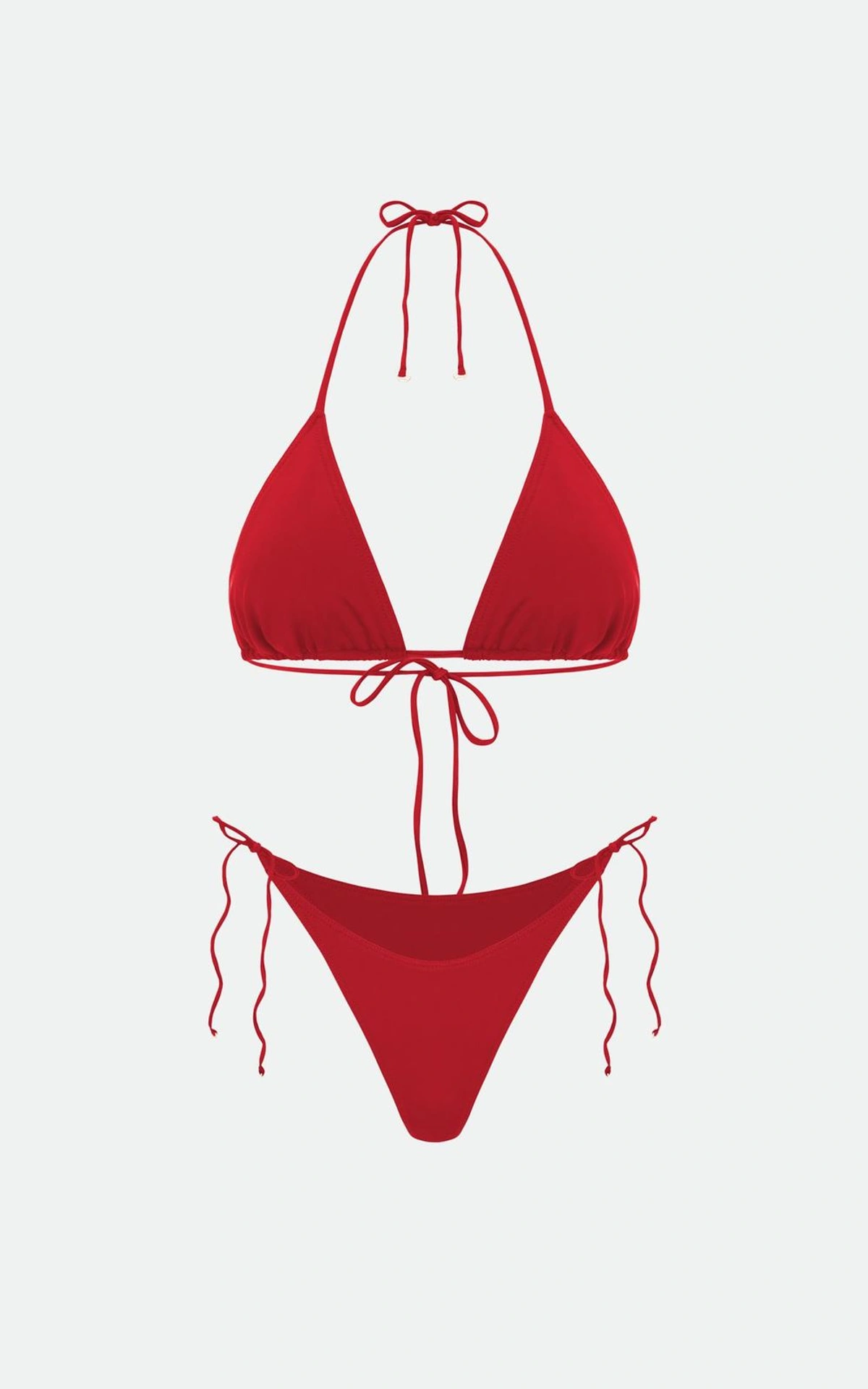 Trójkątne bikini wiązane