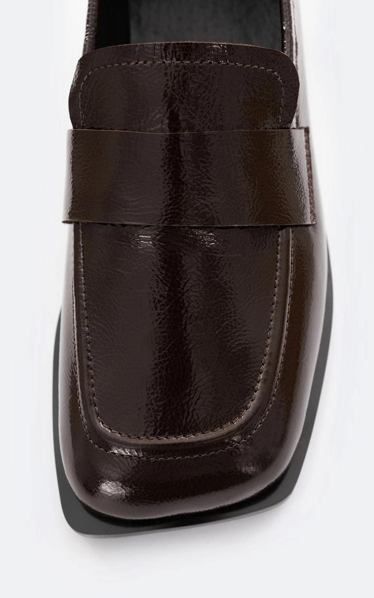Patent Leather Loafers ELLIS with Square Toe