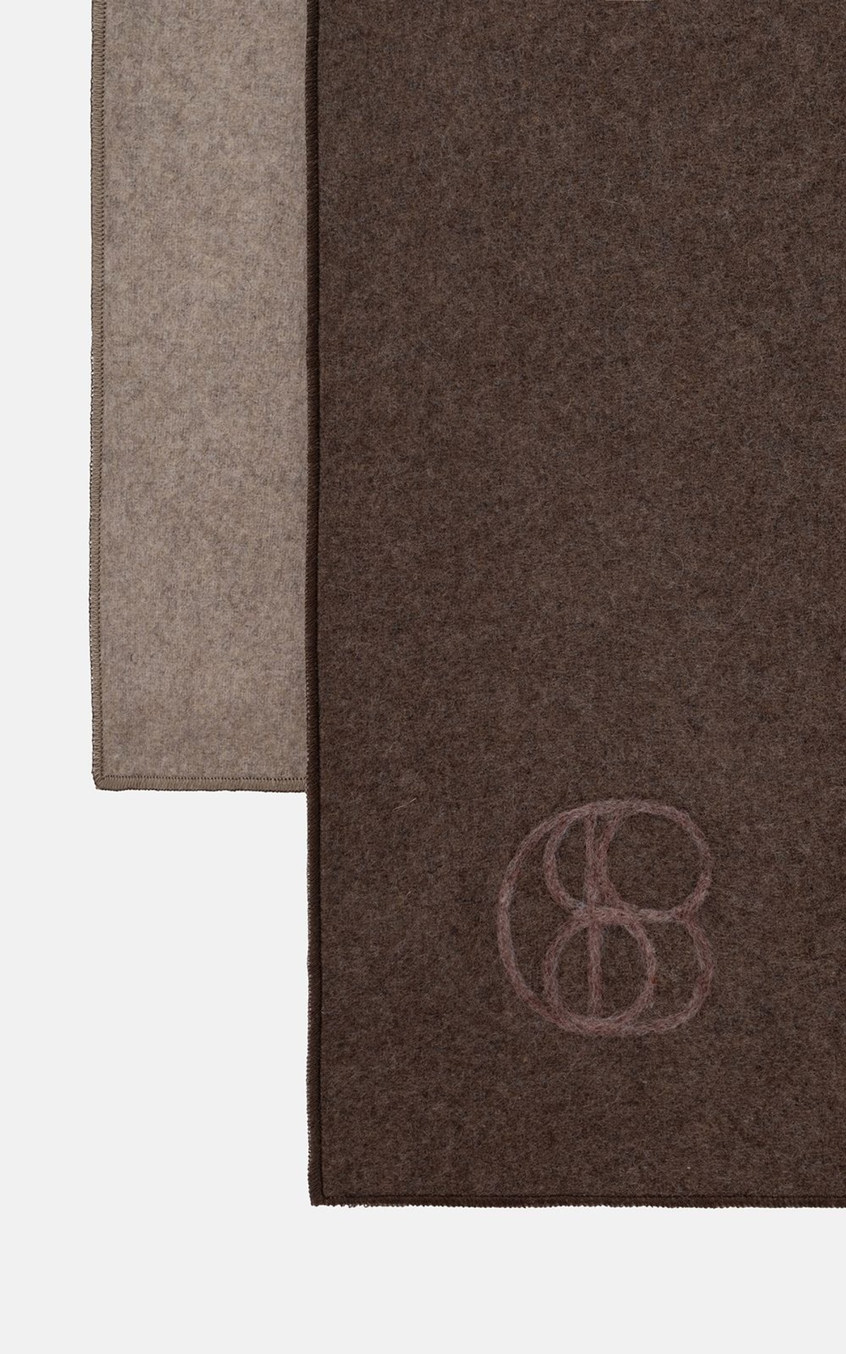 Reversible Two-Tone Wool Scarf