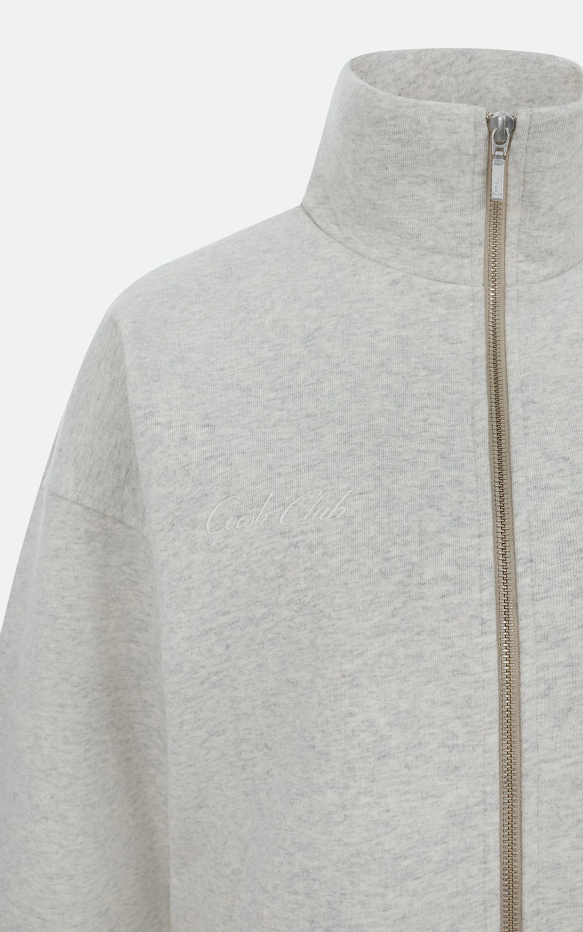 Zip-up Track Jacket with Stand Collar