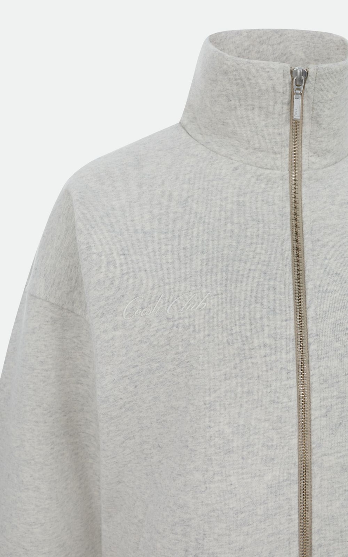 Zip-up Track Jacket with Stand Collar