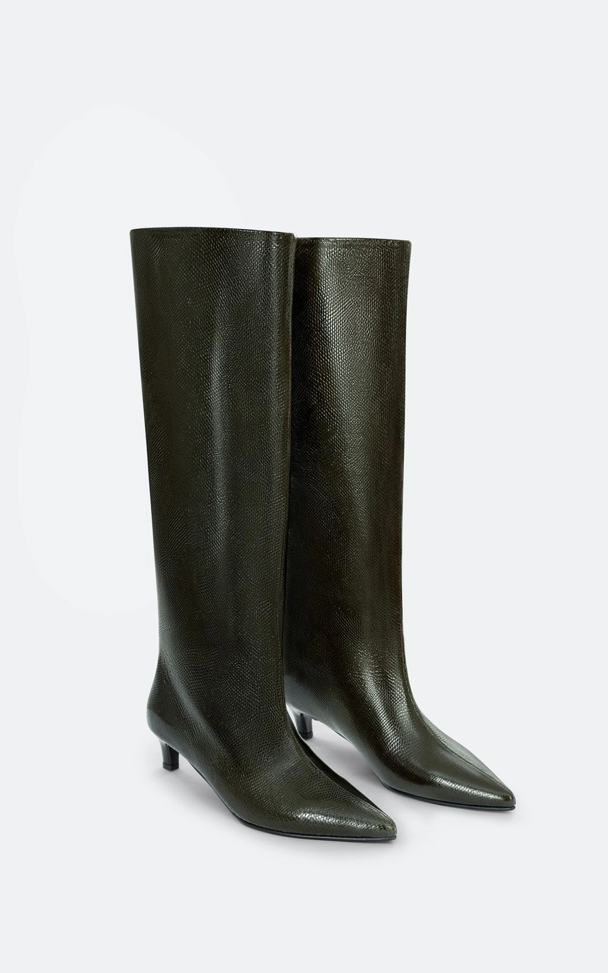 KELLY Low Heels Textured Boots