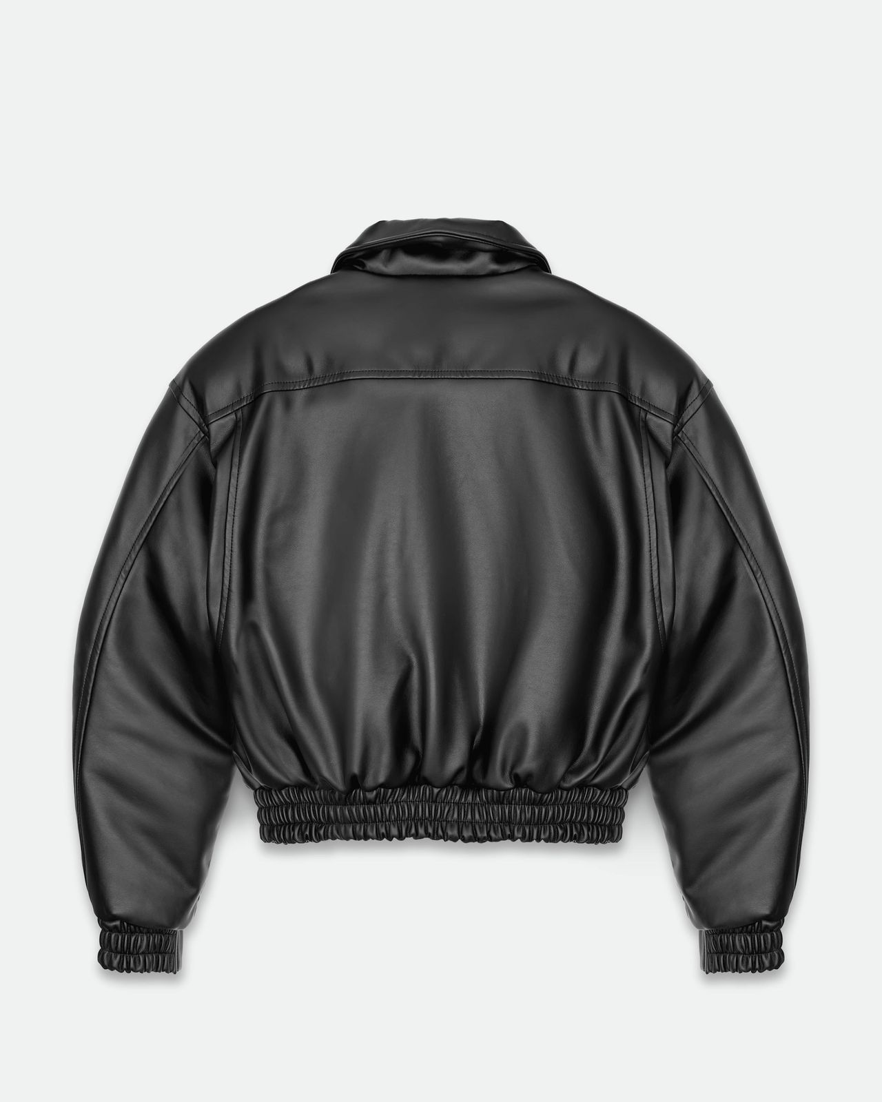 Insulated Puffed Bomber Jacket - Black | COOSH